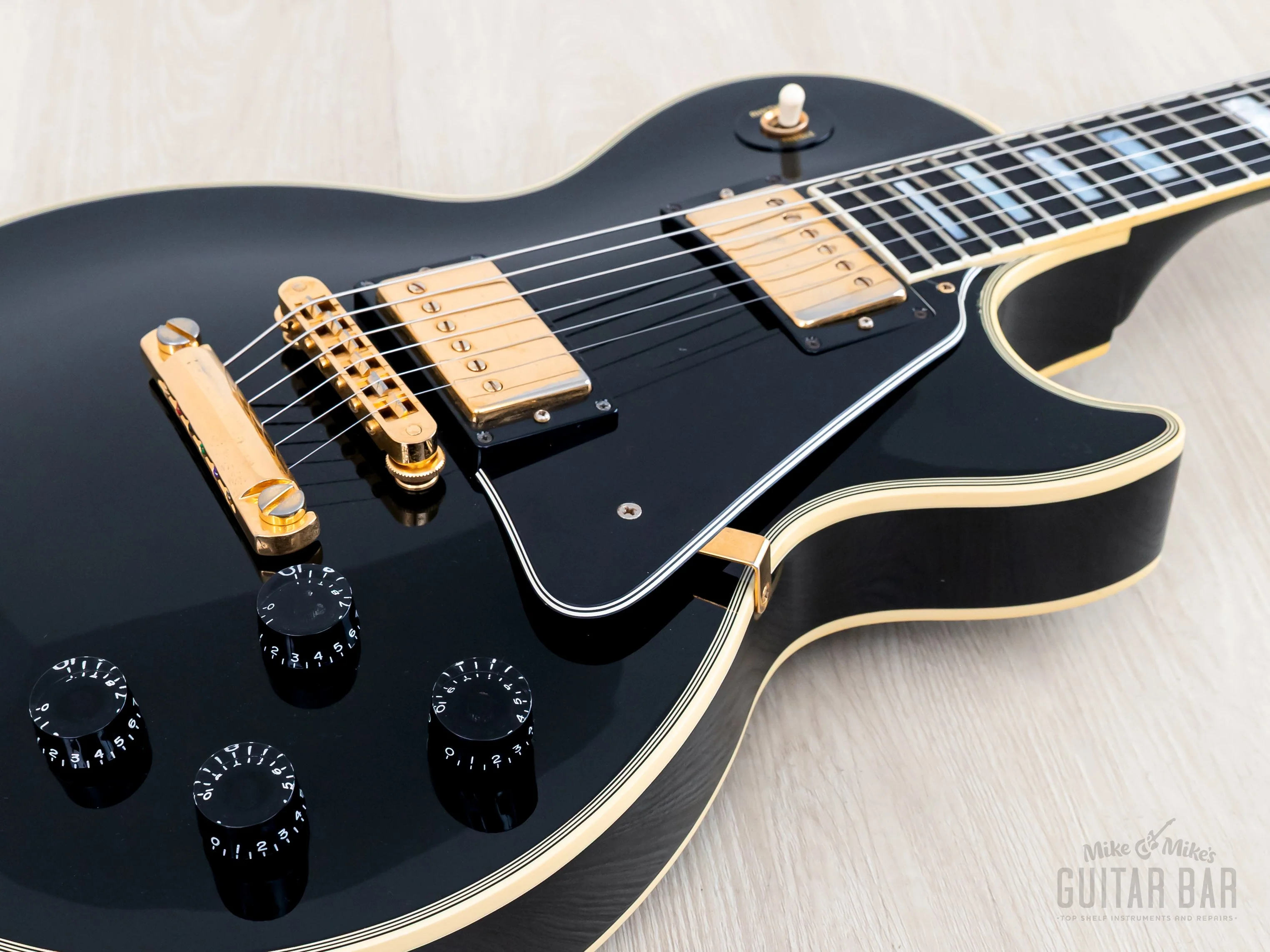 1995 Gibson Les Paul Custom Limited Edition Black Beauty w/ 490R, 498T & Case - Image 6