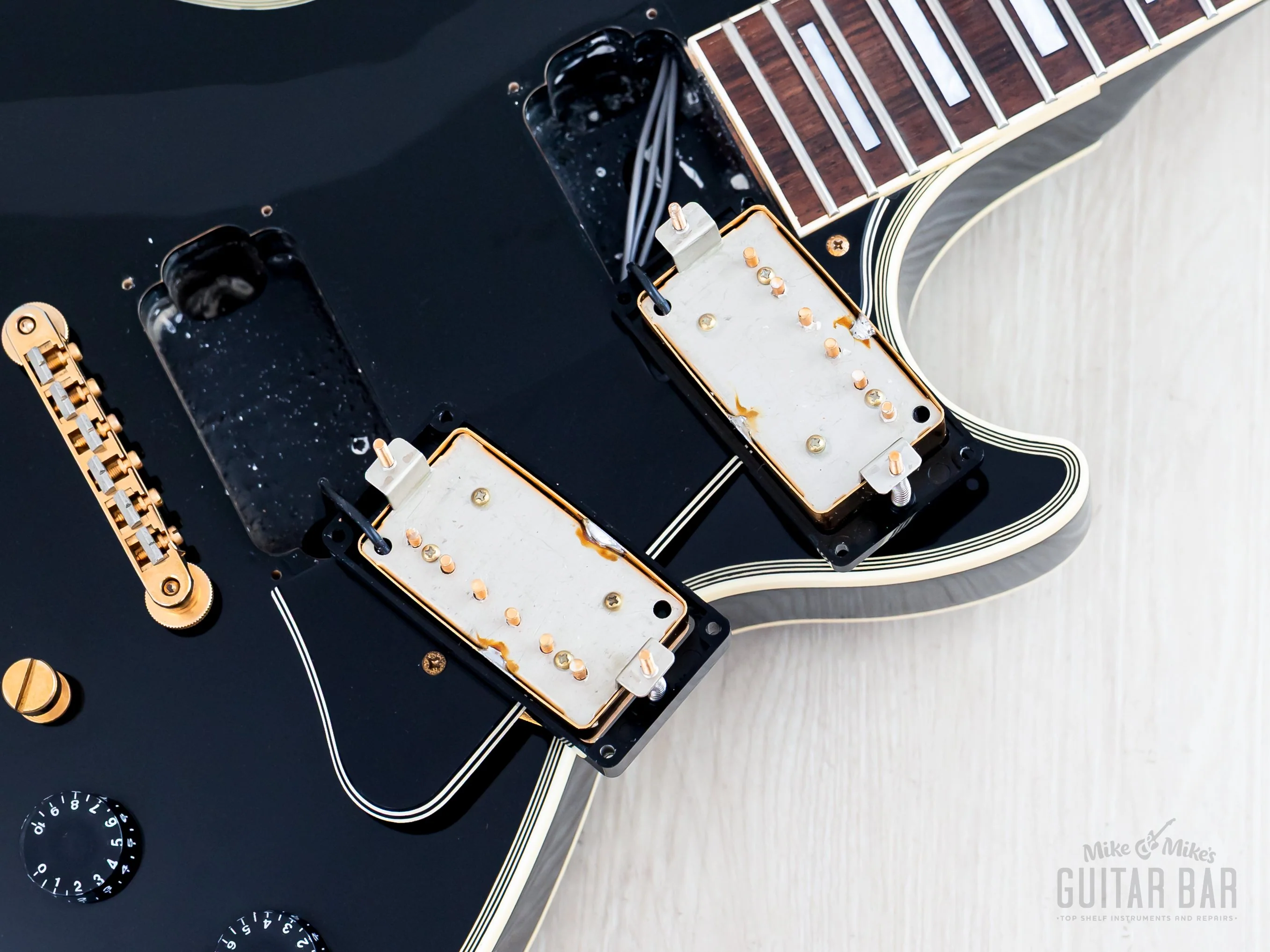 1995 Orville Les Paul Custom Black Beauty LPC-75 Ebony Gibson-Licensed, Japan Terada - Image 15