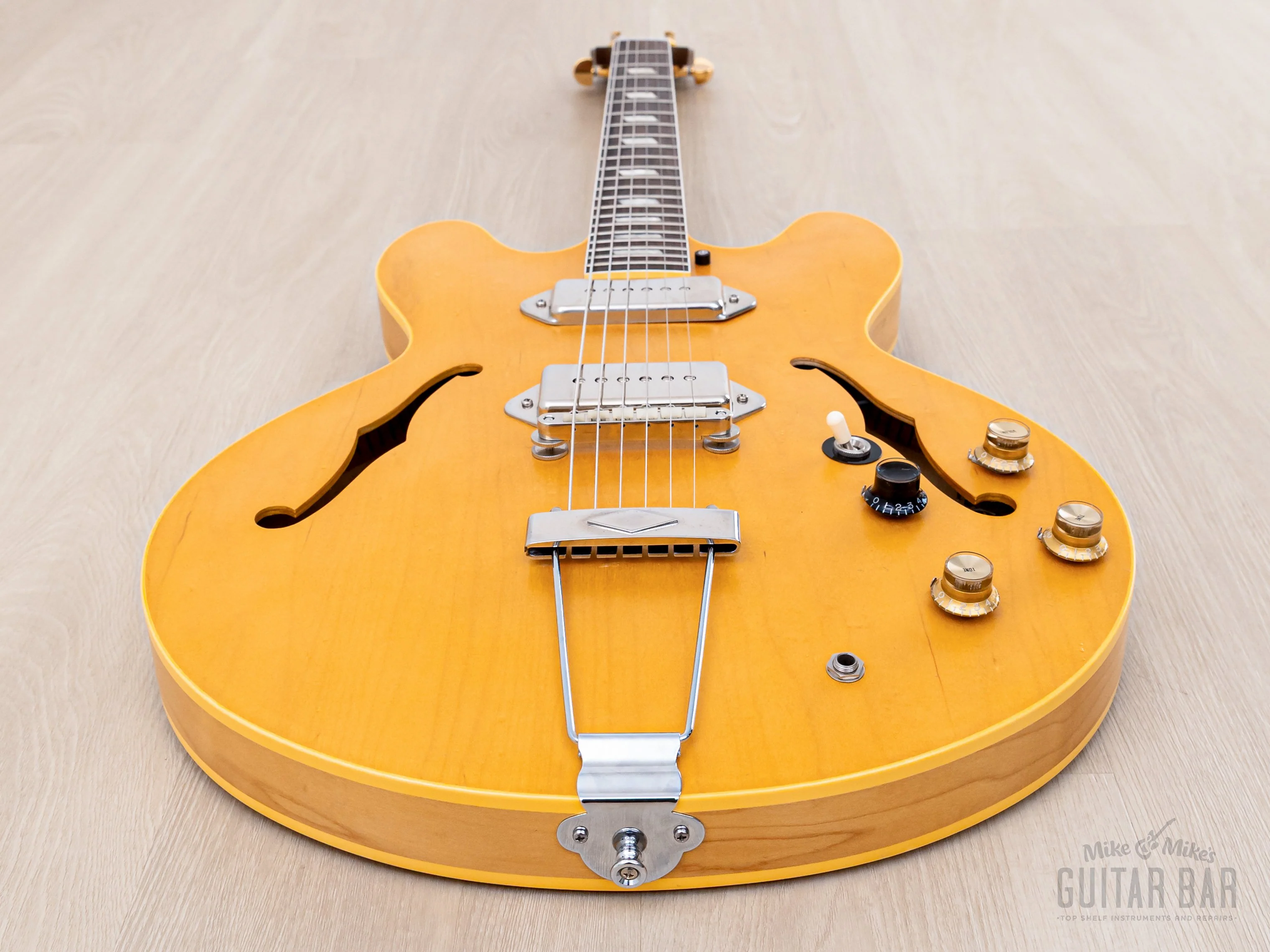 1996 Epiphone Revolution Casino Japan Limited Edition John Lennon Spec Natural w/ Case, Pre-Elitist Terada - Image 11