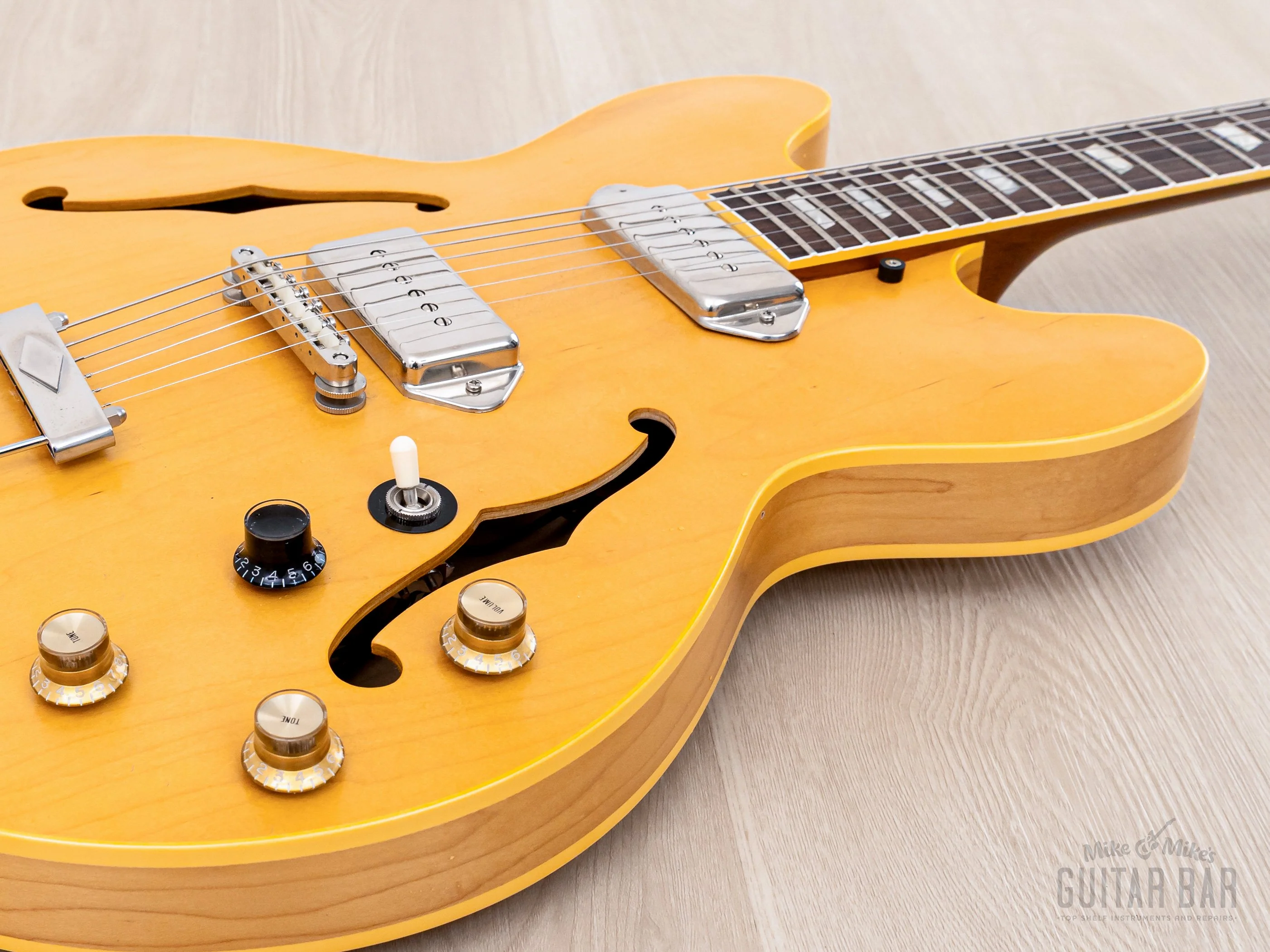 1996 Epiphone Revolution Casino Japan Limited Edition John Lennon Spec Natural w/ Case, Pre-Elitist Terada - Image 7