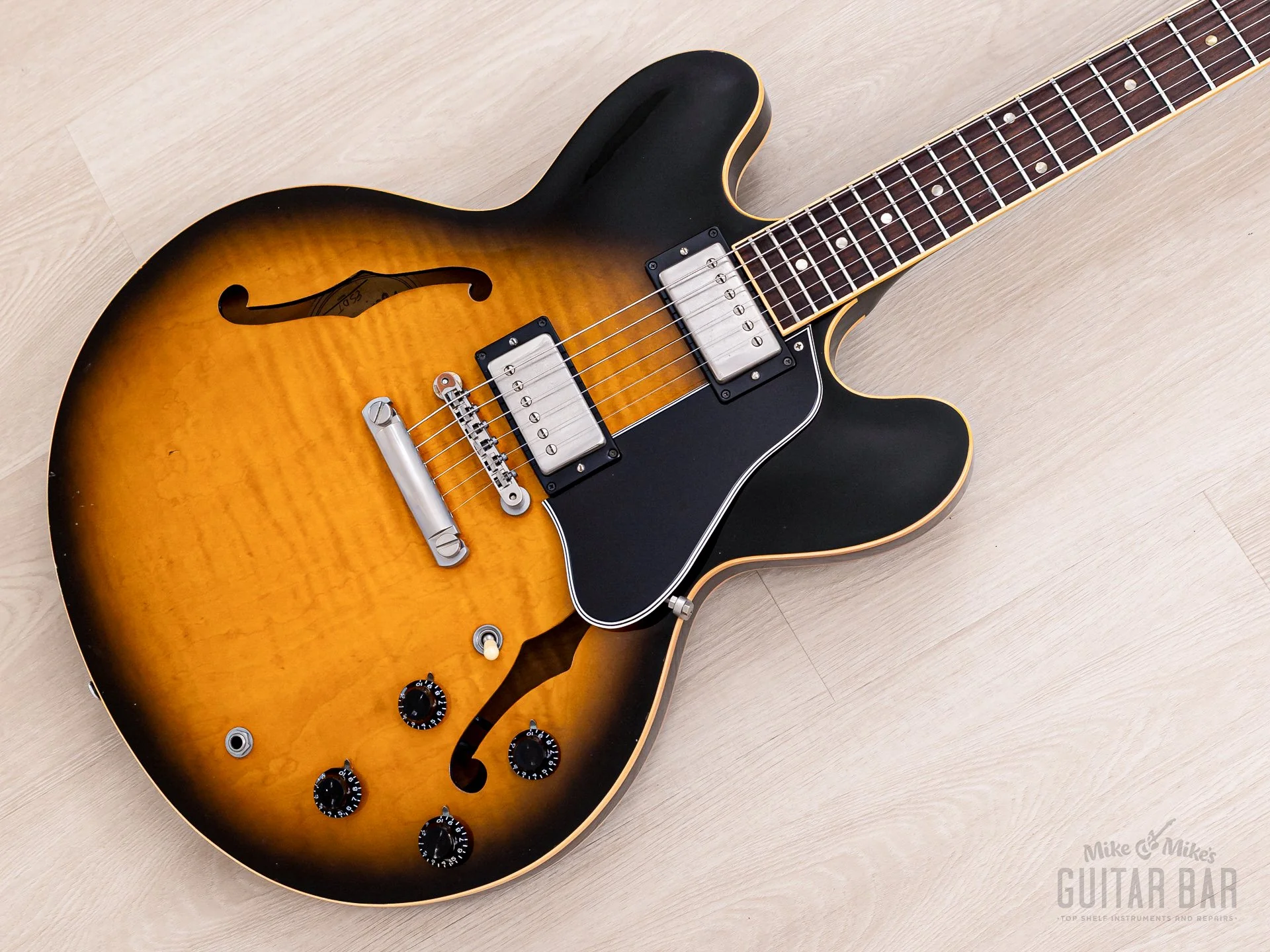 1996 Gibson ES-335 Dot Semi-Hollow Guitar Vintage Sunburst w/ 57 Classic PAFs, Fast Neck & Case