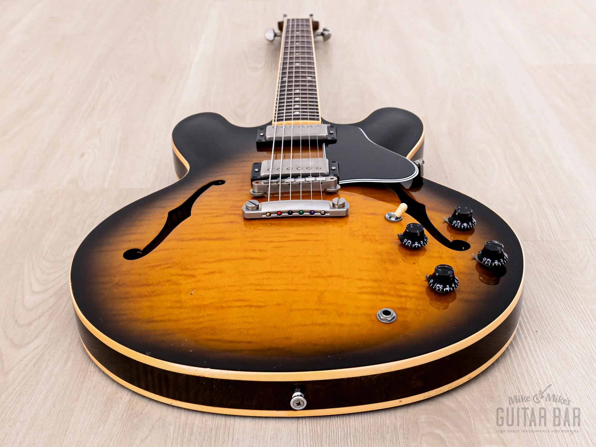 1996 Gibson ES-335 Dot Semi-Hollow Guitar Vintage Sunburst w/ 57 Classic PAFs, Fast Neck & Case - Image 11