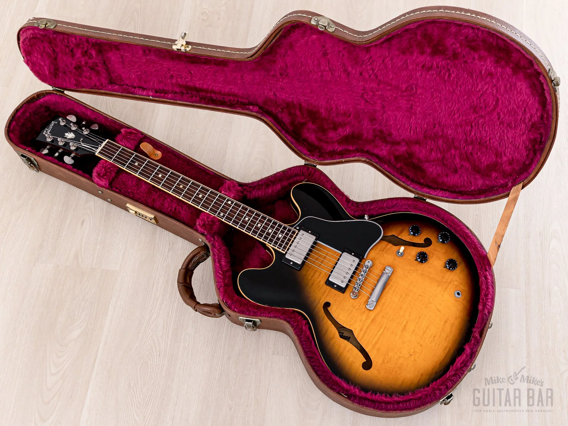 1996 Gibson ES-335 Dot Semi-Hollow Guitar Vintage Sunburst w/ 57 Classic PAFs, Fast Neck & Case - Image 19