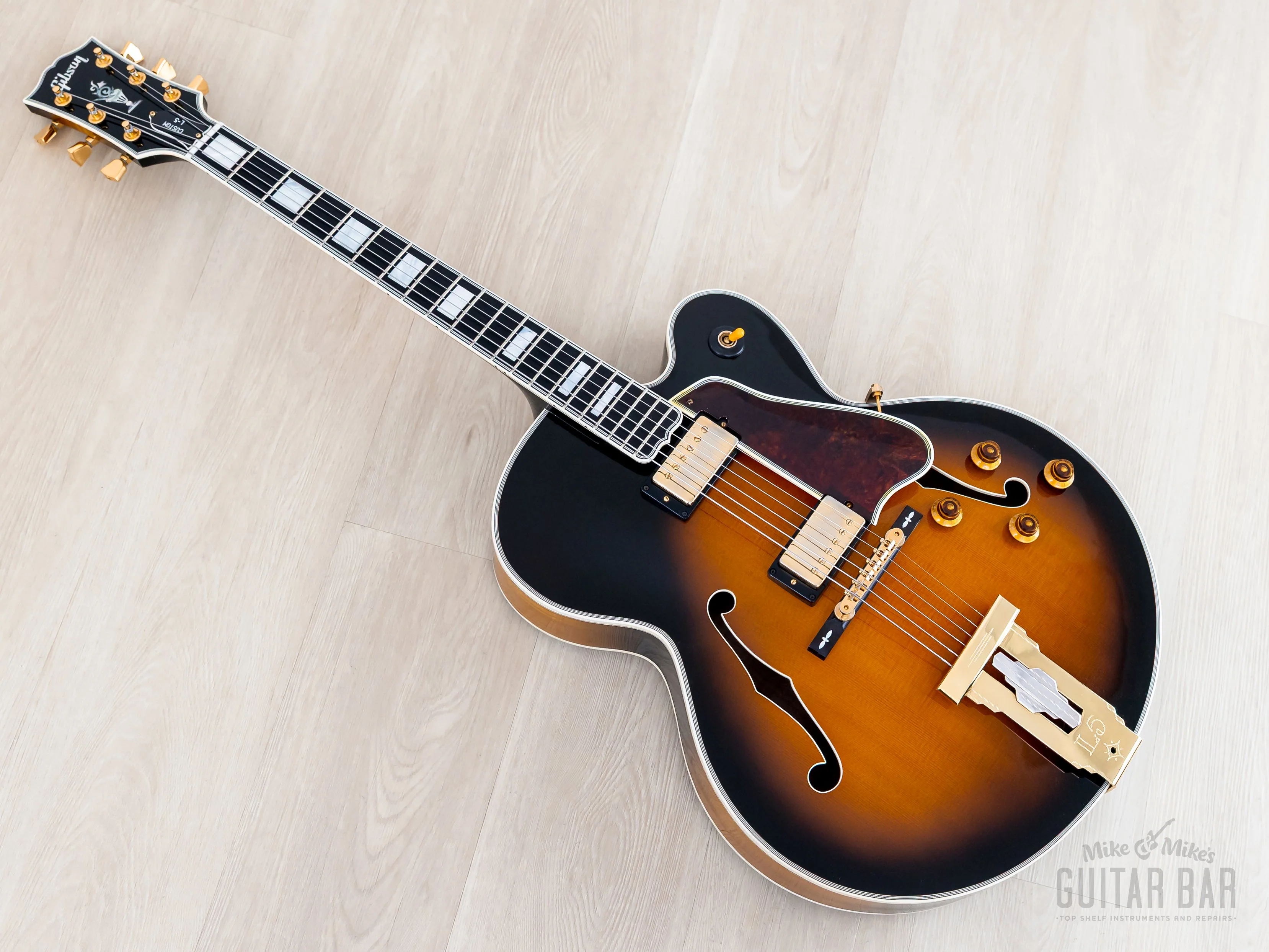 1996 Gibson L-5 CES Archtop Electric Guitar Sunburst Near-Mint w/ 57 Classic PAFs, Case - Image 13