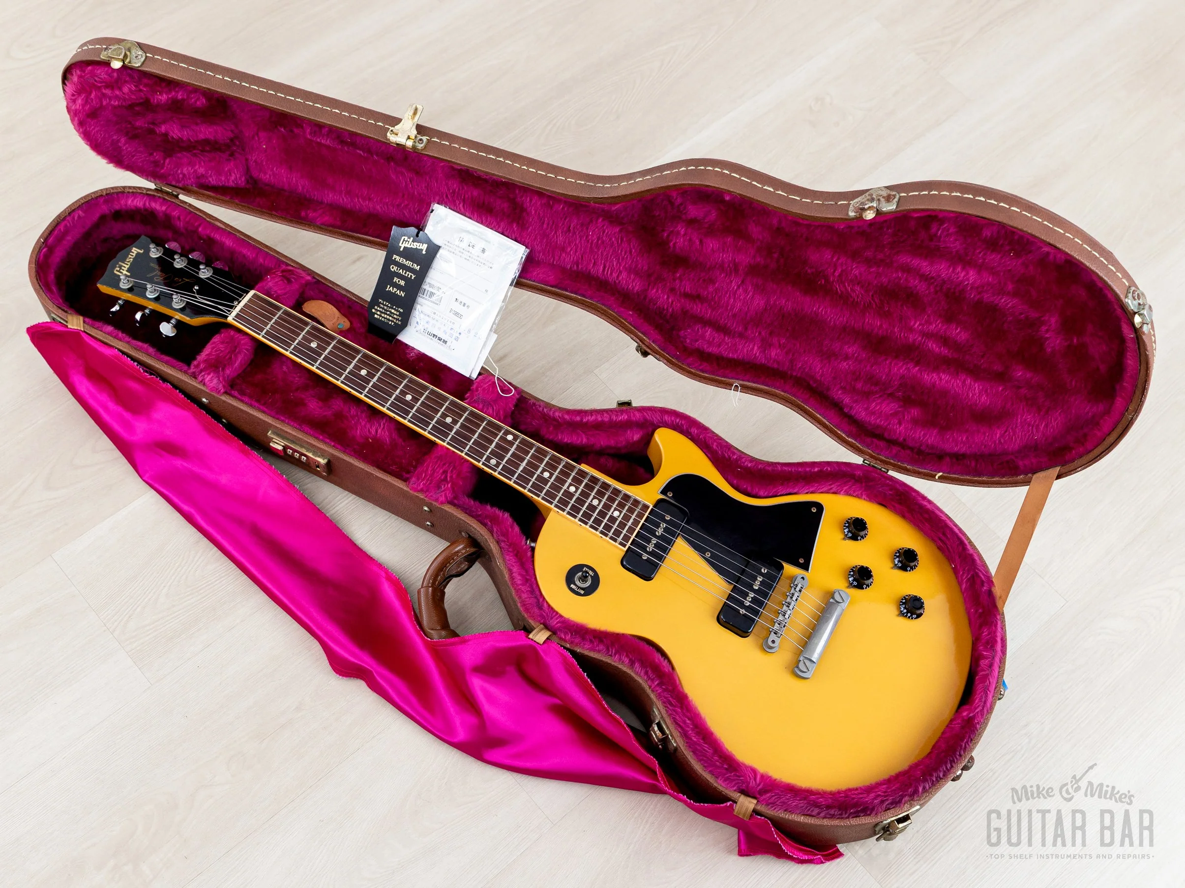 1996 Gibson Les Paul Special Single Cut TV Yellow w/ Case & Hangtags, Yamano - Image 20