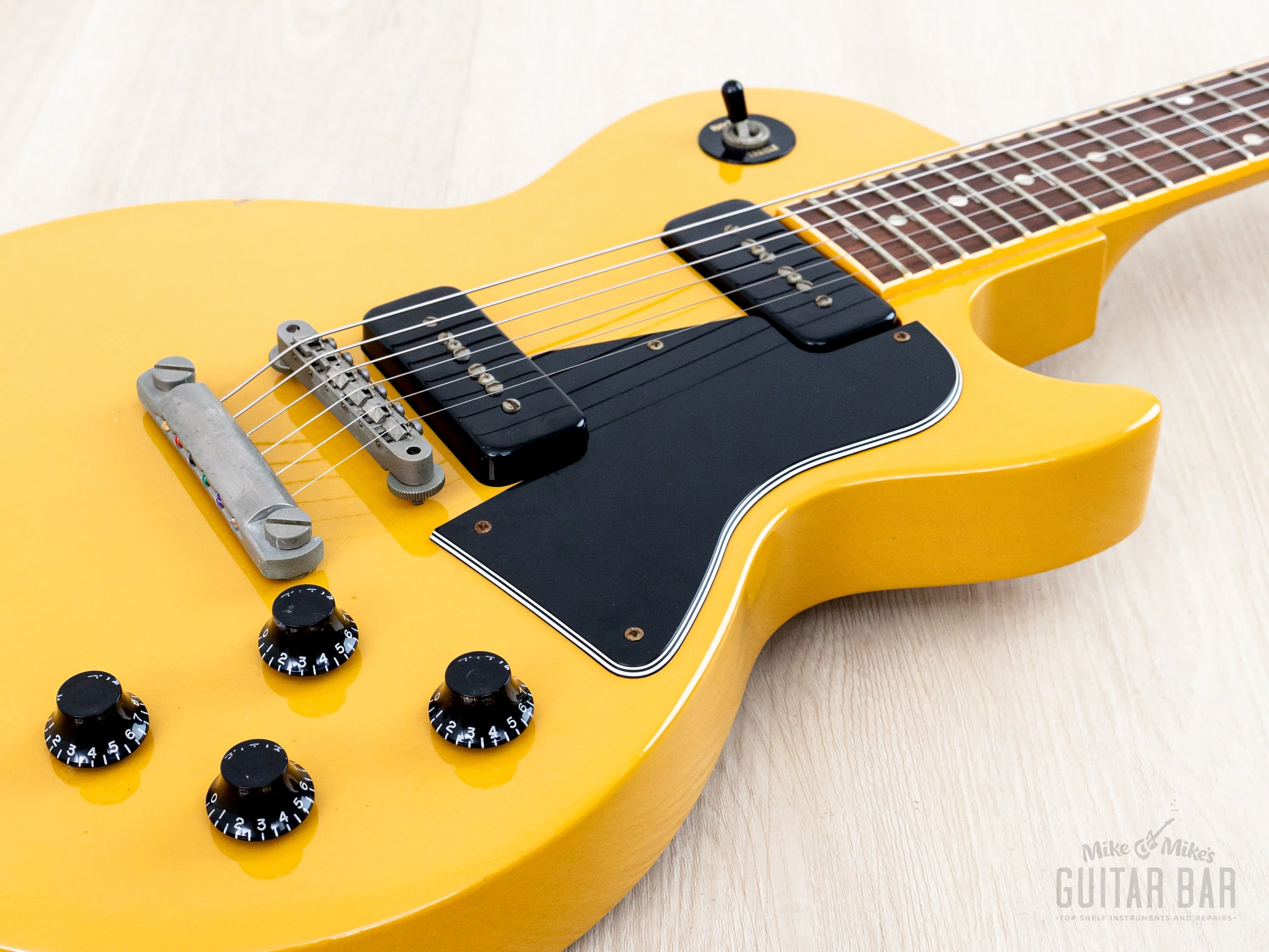 1996 Gibson Les Paul Special Single Cut TV Yellow w/ Case & Hangtags, Yamano - Image 6
