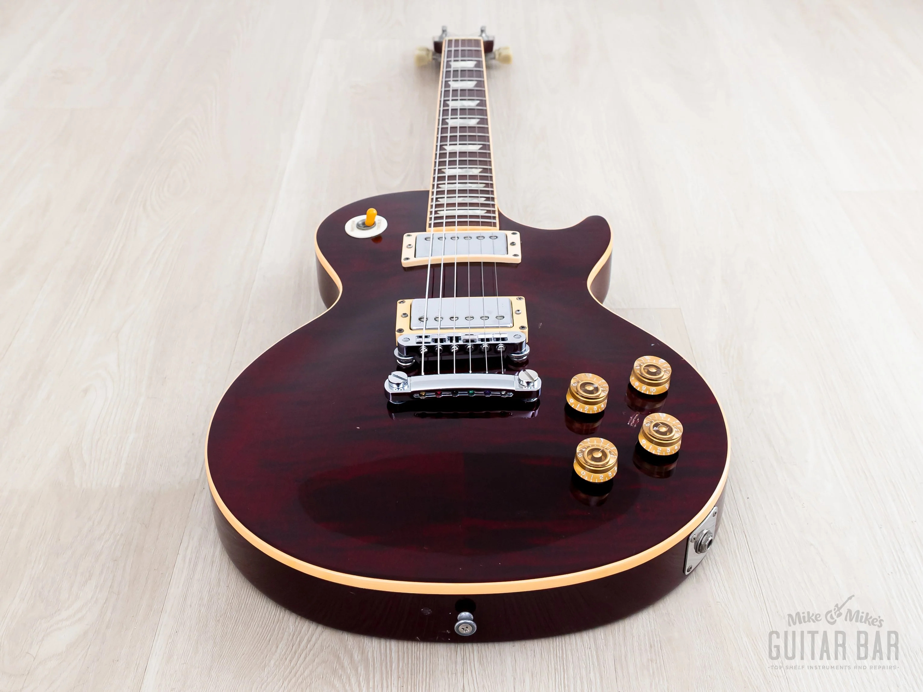 1996 Gibson Les Paul Standard Flame Top Wine Red One-Piece Body, 100% Original w/ Case - Image 10