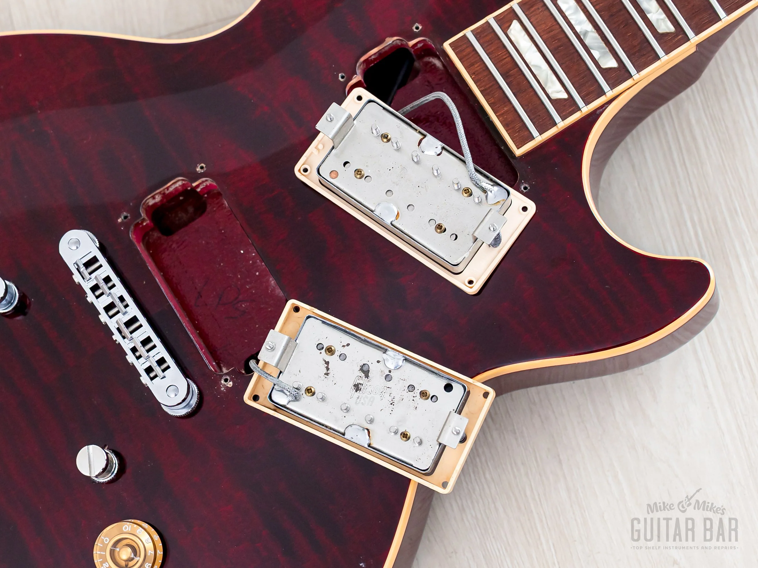 1996 Gibson Les Paul Standard Flame Top Wine Red One-Piece Body, 100% Original w/ Case - Image 16