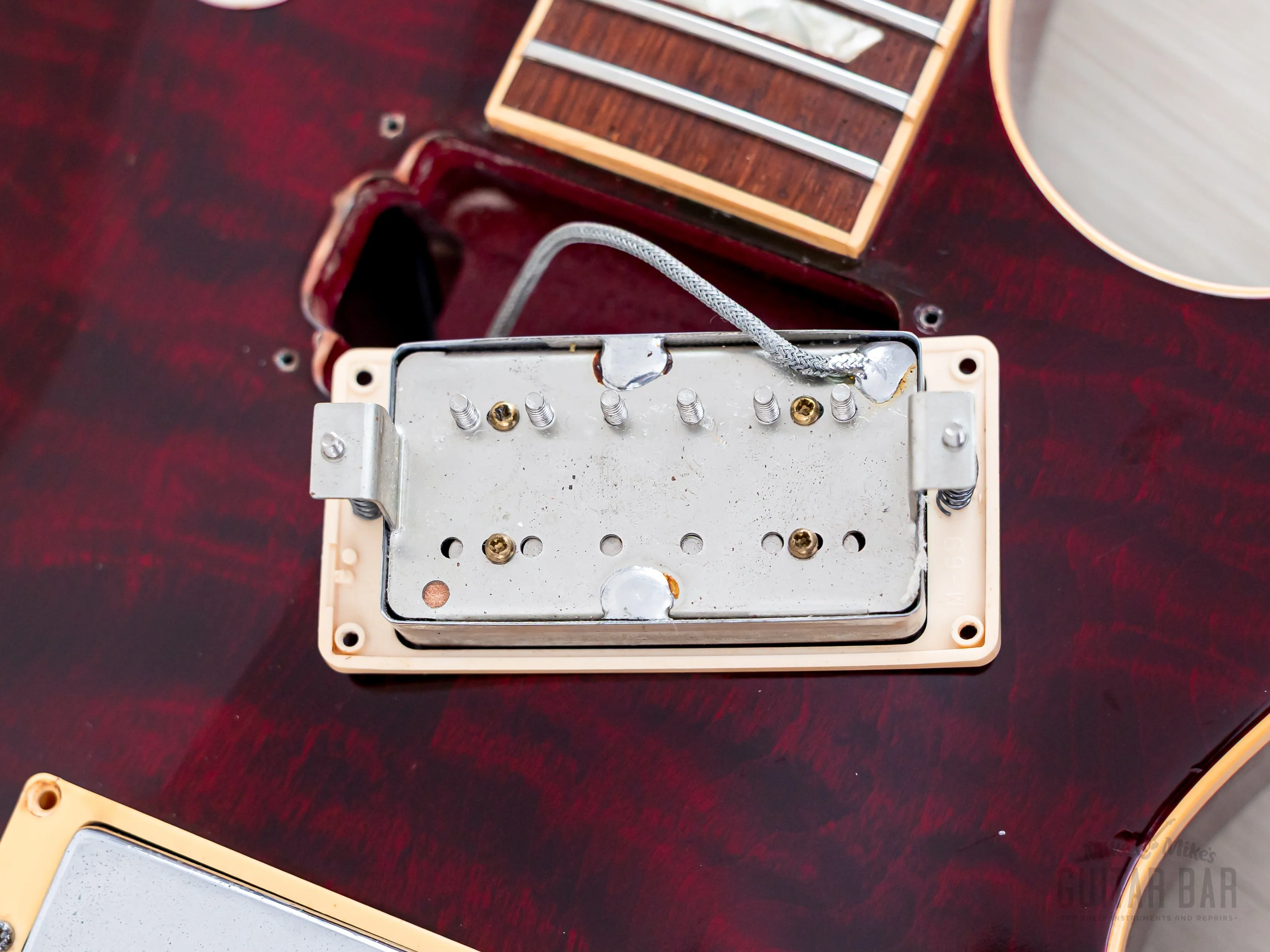 1996 Gibson Les Paul Standard Flame Top Wine Red One-Piece Body, 100% Original w/ Case - Image 17