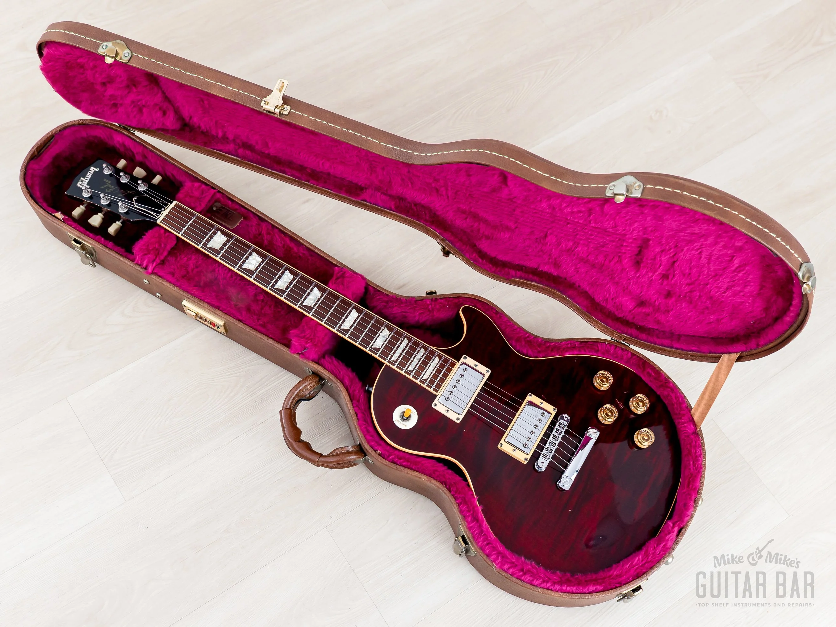 1996 Gibson Les Paul Standard Flame Top Wine Red One-Piece Body, 100% Original w/ Case - Image 19