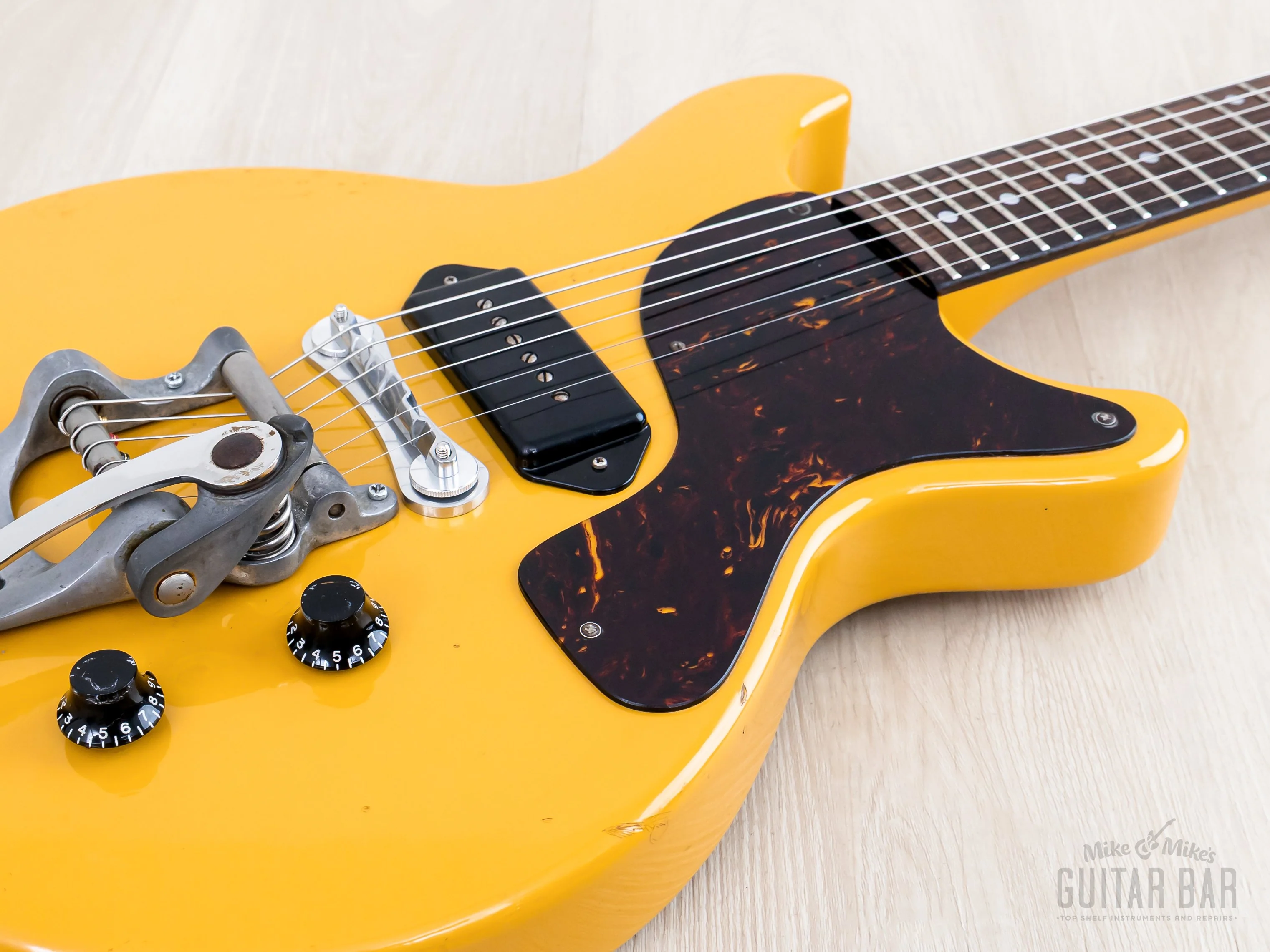 1996 Orville Les Paul Junior Double Cut LPJ-D65 TV Yellow w/ Bigsby B7, Gibson-Licensed Japan - Image 6