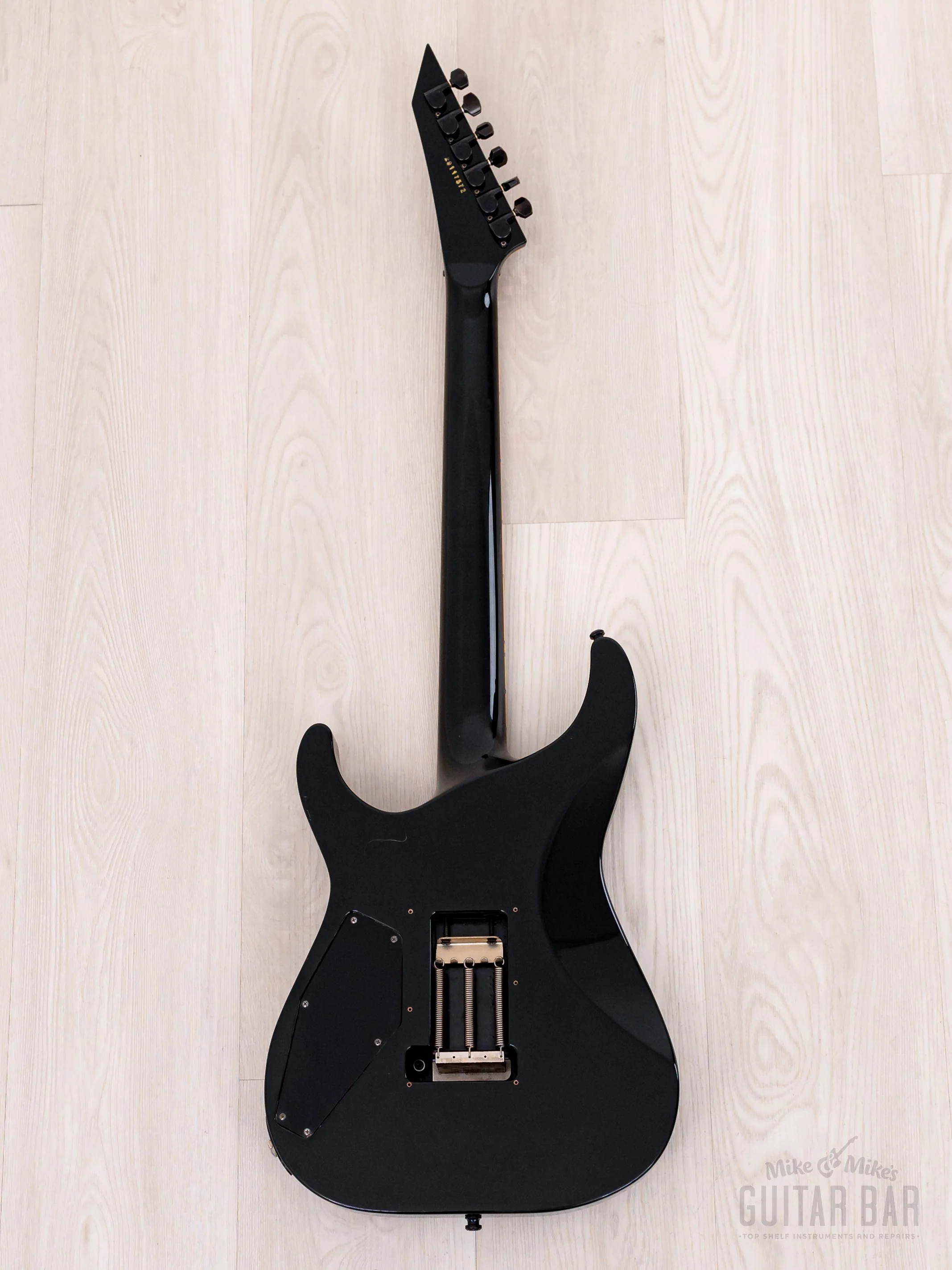 1997 ESP HRZ-300H/FR Satoshi Hirose Signature Horizon Black w/ Floyd Rose - Image 3