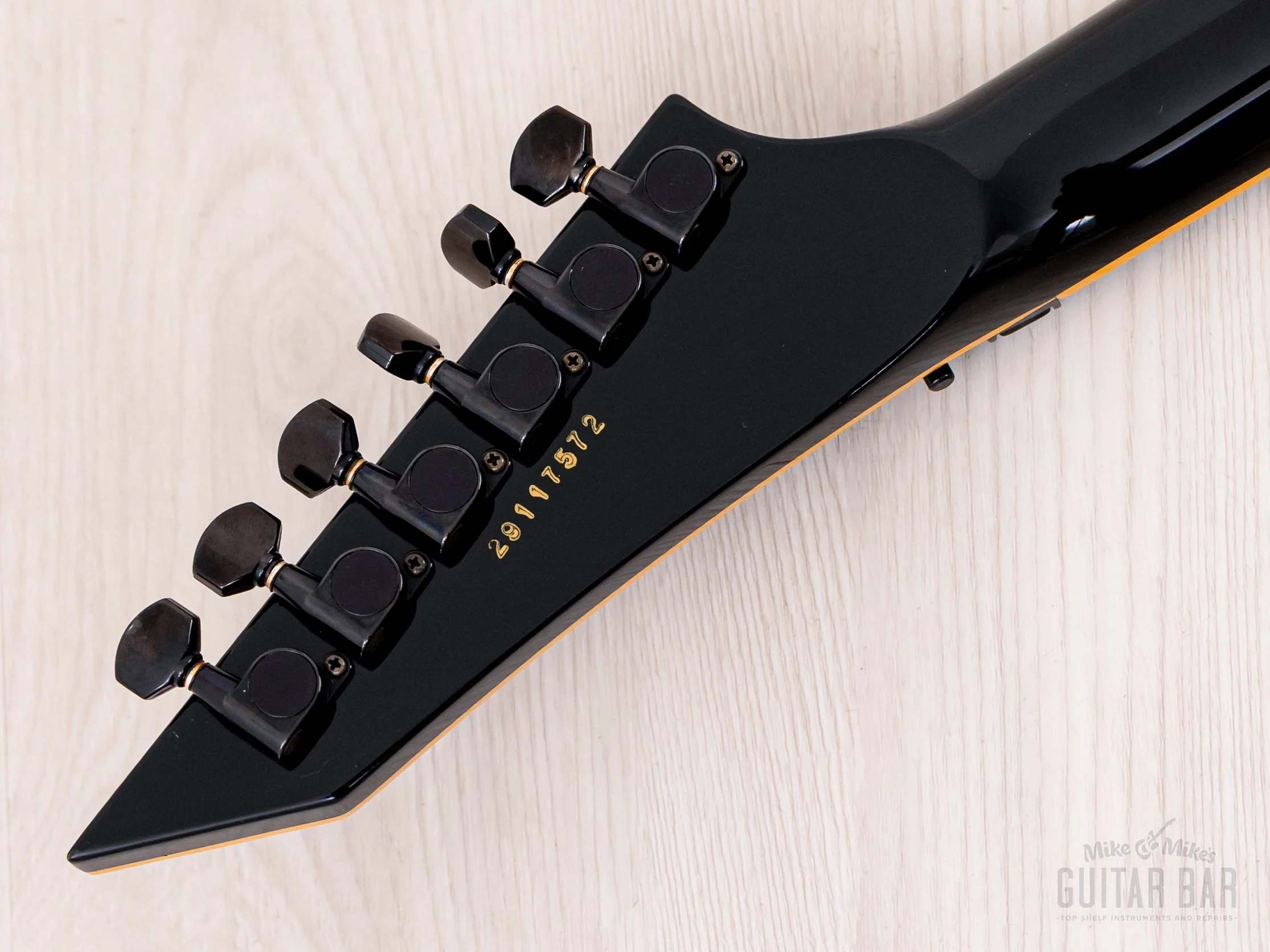 1997 ESP HRZ-300H/FR Satoshi Hirose Signature Horizon Black w/ Floyd Rose - Image 5