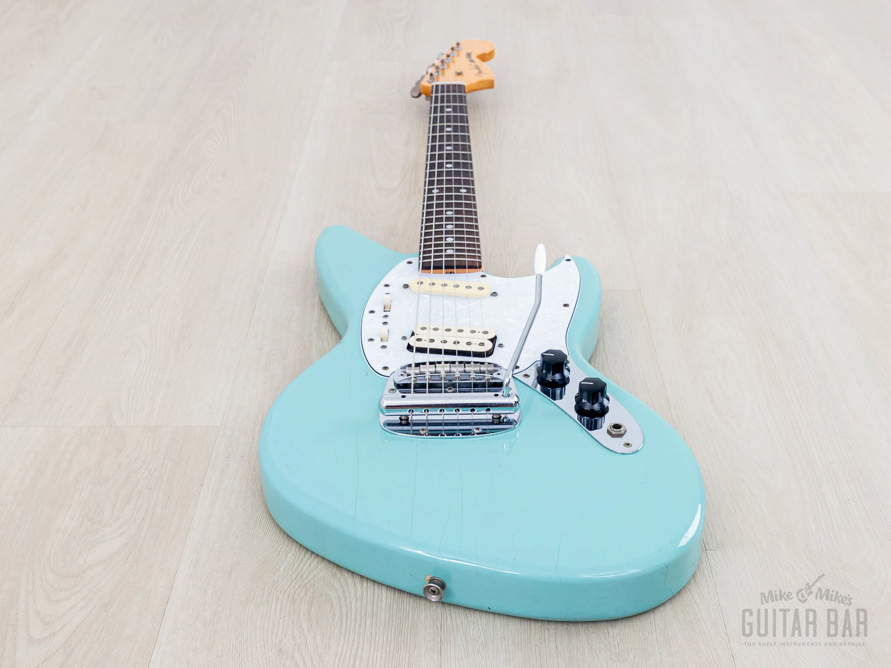 1997 Fender Jag-Stang JGS-65 Kurt Cobain Signature Offset Guitar Sonic Blue, Japan MIJ - Image 11