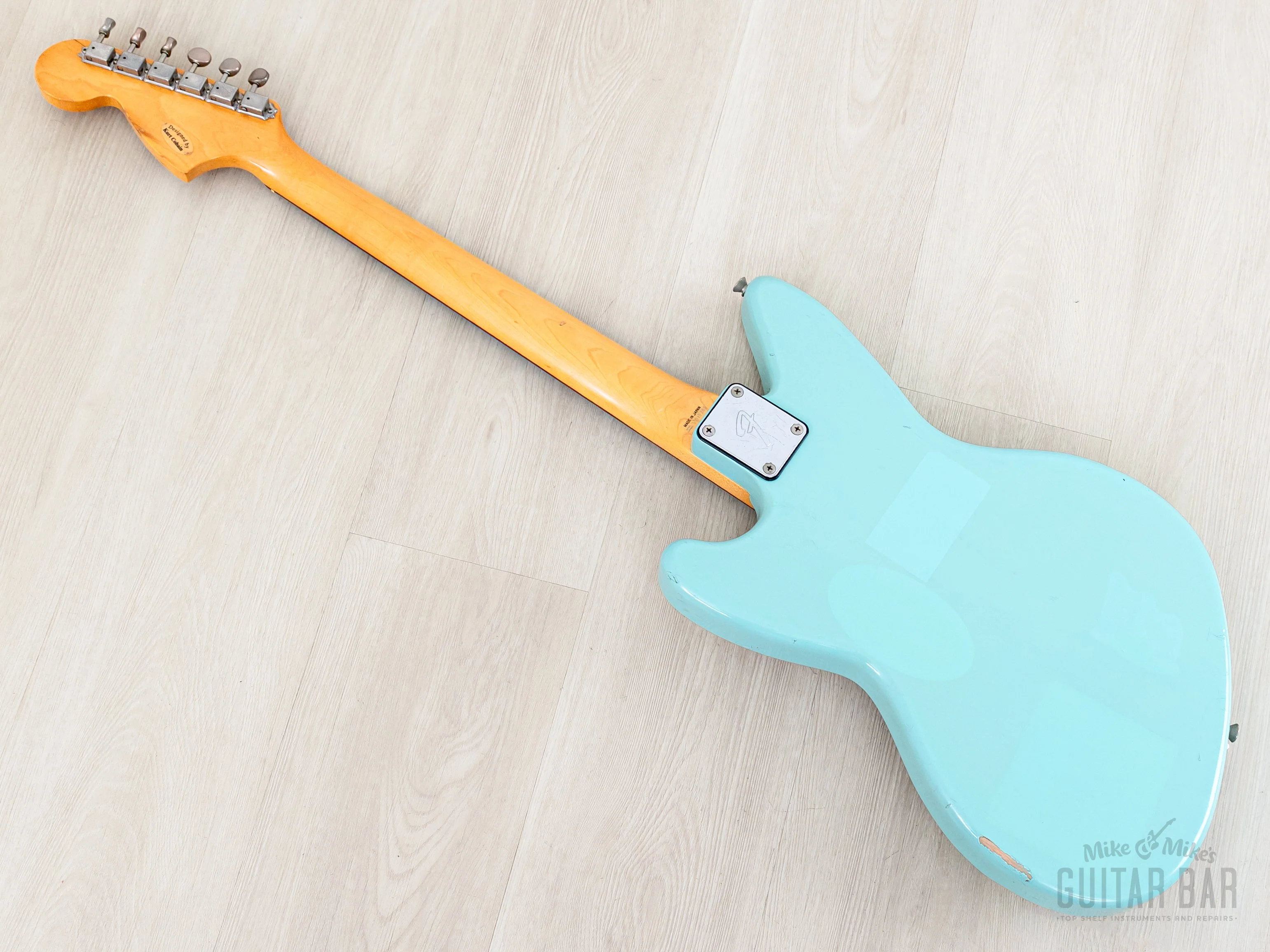 1997 Fender Jag-Stang JGS-65 Kurt Cobain Signature Offset Guitar Sonic Blue, Japan MIJ - Image 13