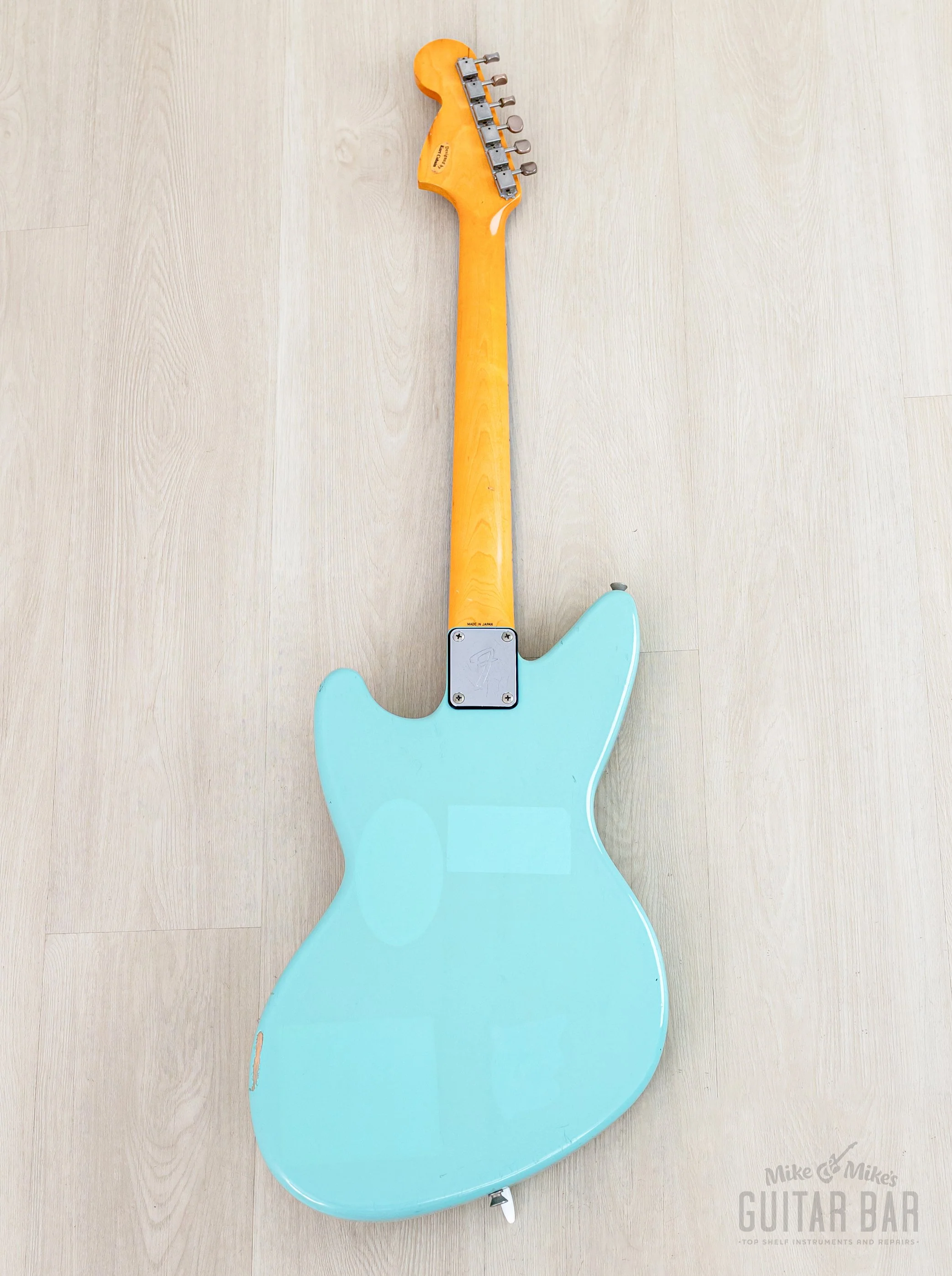1997 Fender Jag-Stang JGS-65 Kurt Cobain Signature Offset Guitar Sonic Blue, Japan MIJ - Image 3