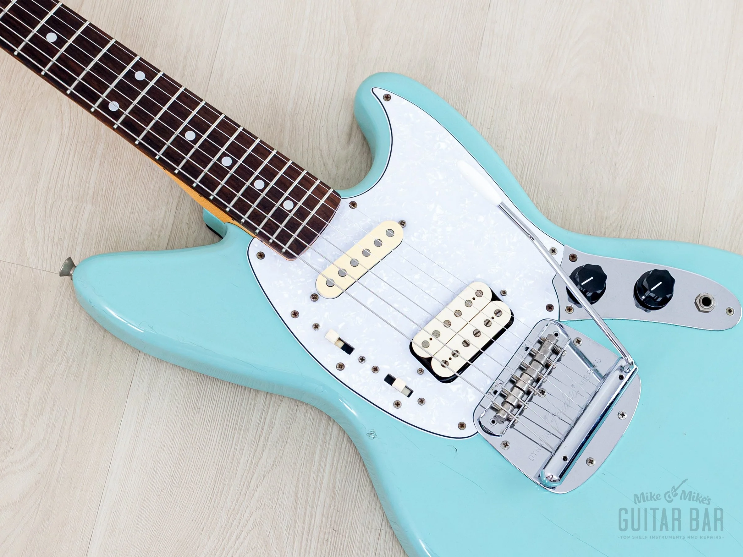 1997 Fender Jag-Stang JGS-65 Kurt Cobain Signature Offset Guitar Sonic Blue, Japan MIJ - Image 7