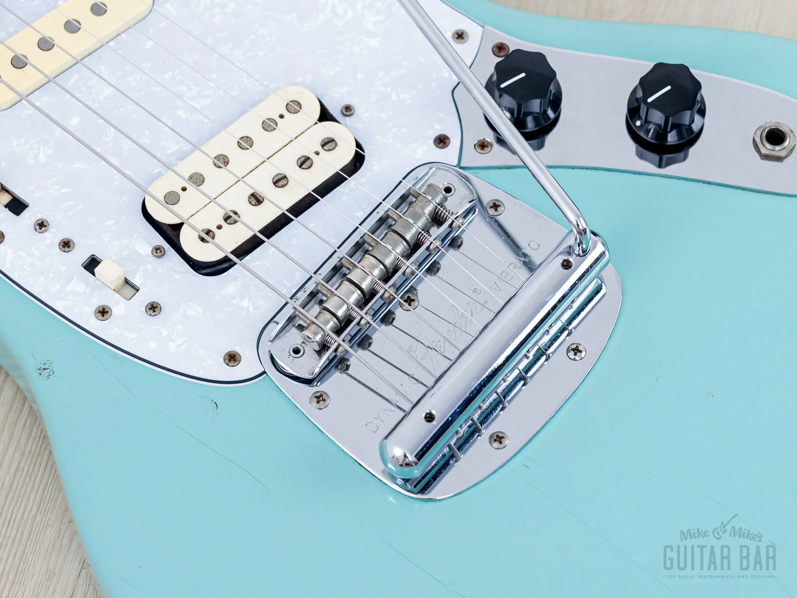1997 Fender Jag-Stang JGS-65 Kurt Cobain Signature Offset Guitar Sonic Blue, Japan MIJ - Image 8