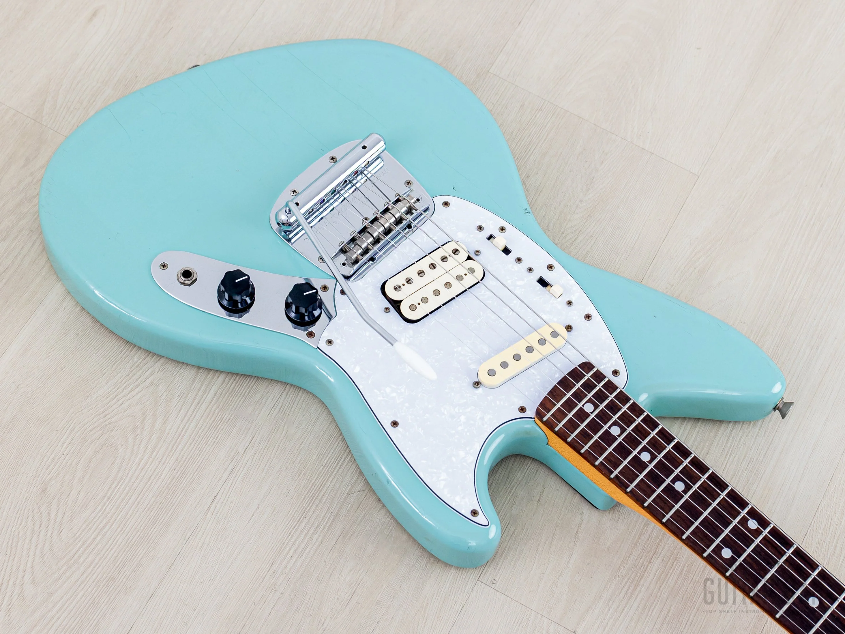 1997 Fender Jag-Stang JGS-65 Kurt Cobain Signature Offset Guitar Sonic Blue, Japan MIJ - Image 9