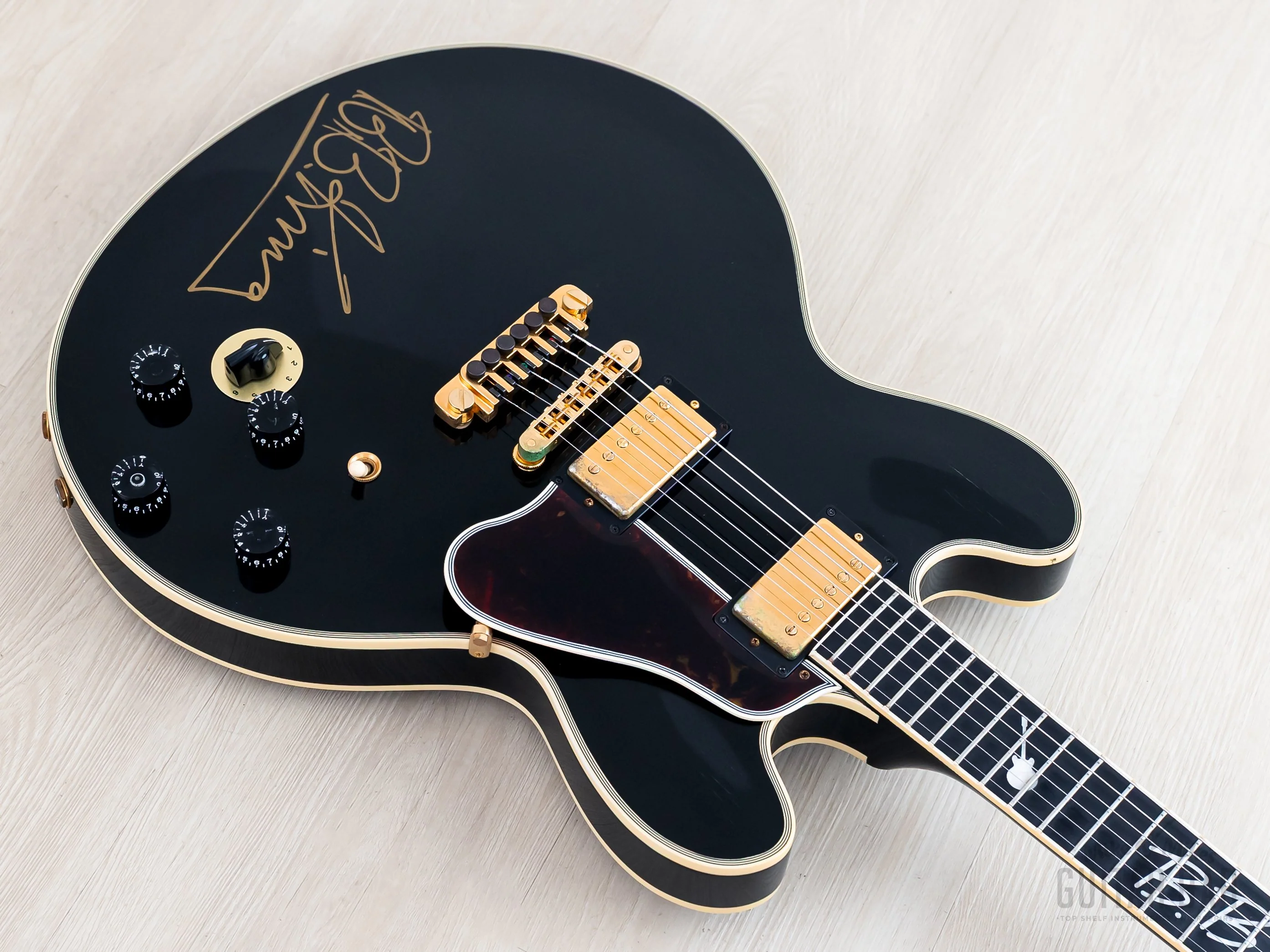 1997 Gibson B.B. King Lucille ES-355 70th Anniversary Limited Edition, Near-Mint & Signed w/ Case, Tags - Image 10