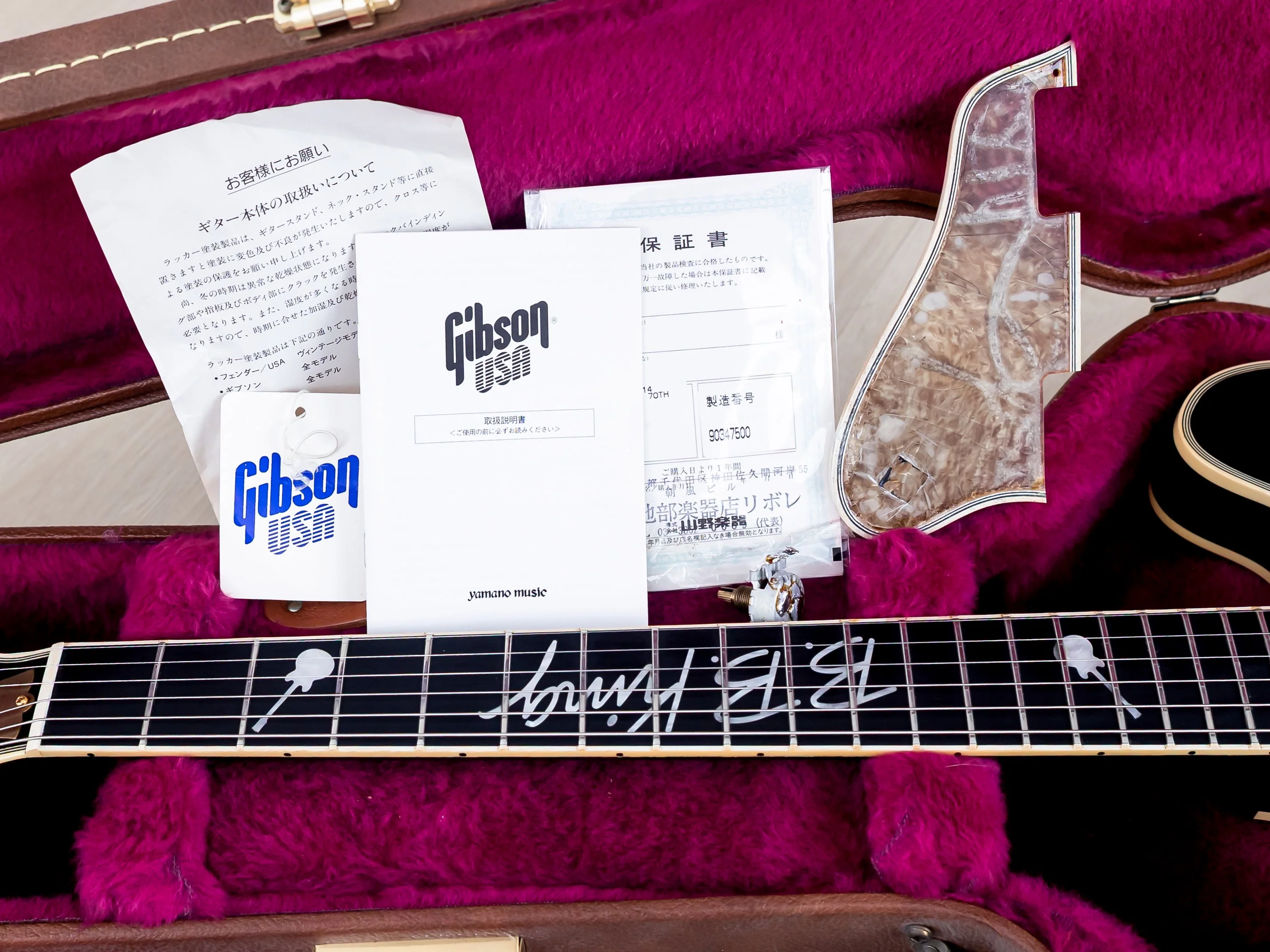 1997 Gibson B.B. King Lucille ES-355 70th Anniversary Limited Edition, Near-Mint & Signed w/ Case, Tags - Image 17