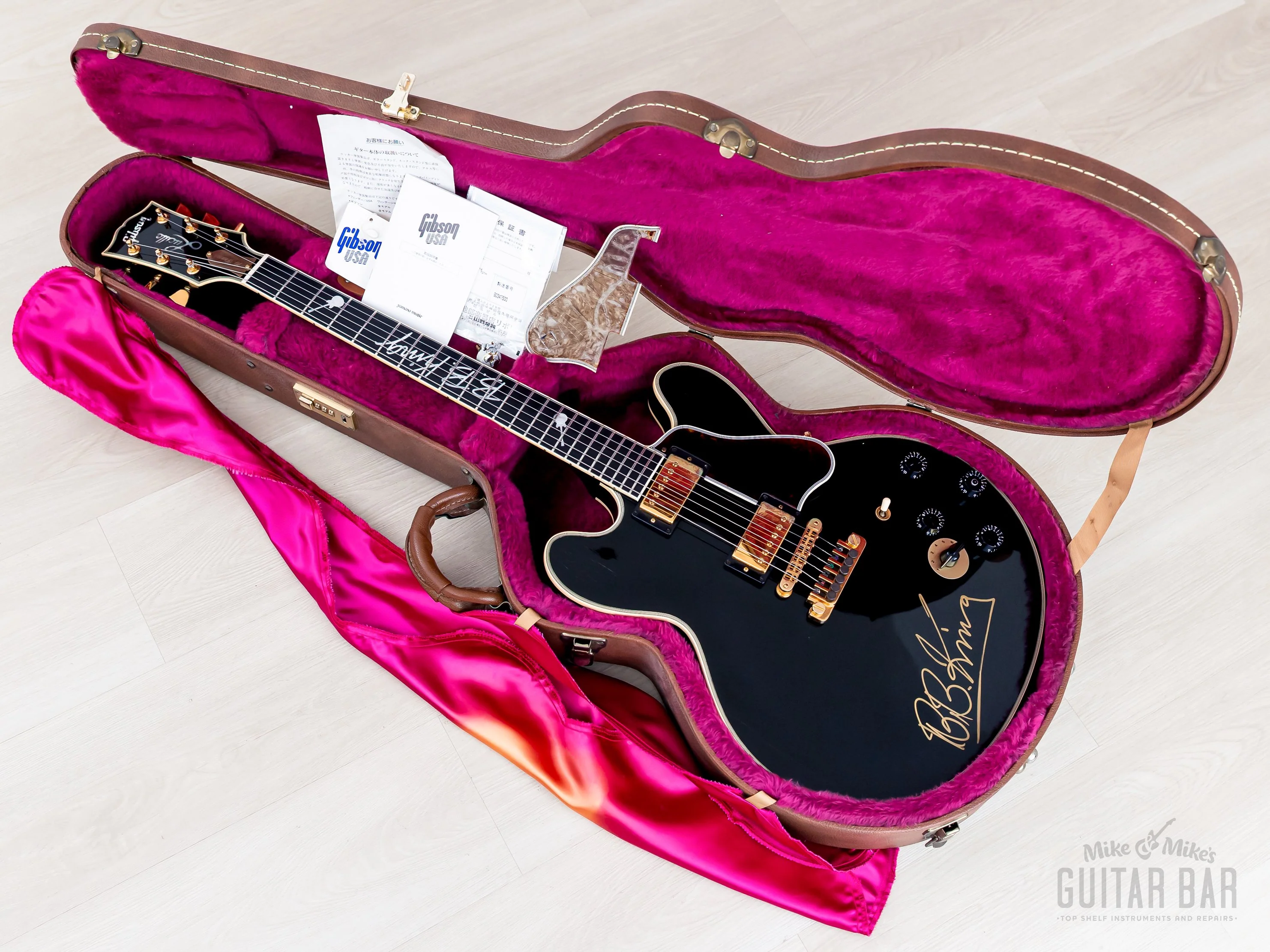 1997 Gibson B.B. King Lucille ES-355 70th Anniversary Limited Edition, Near-Mint & Signed w/ Case, Tags - Image 18