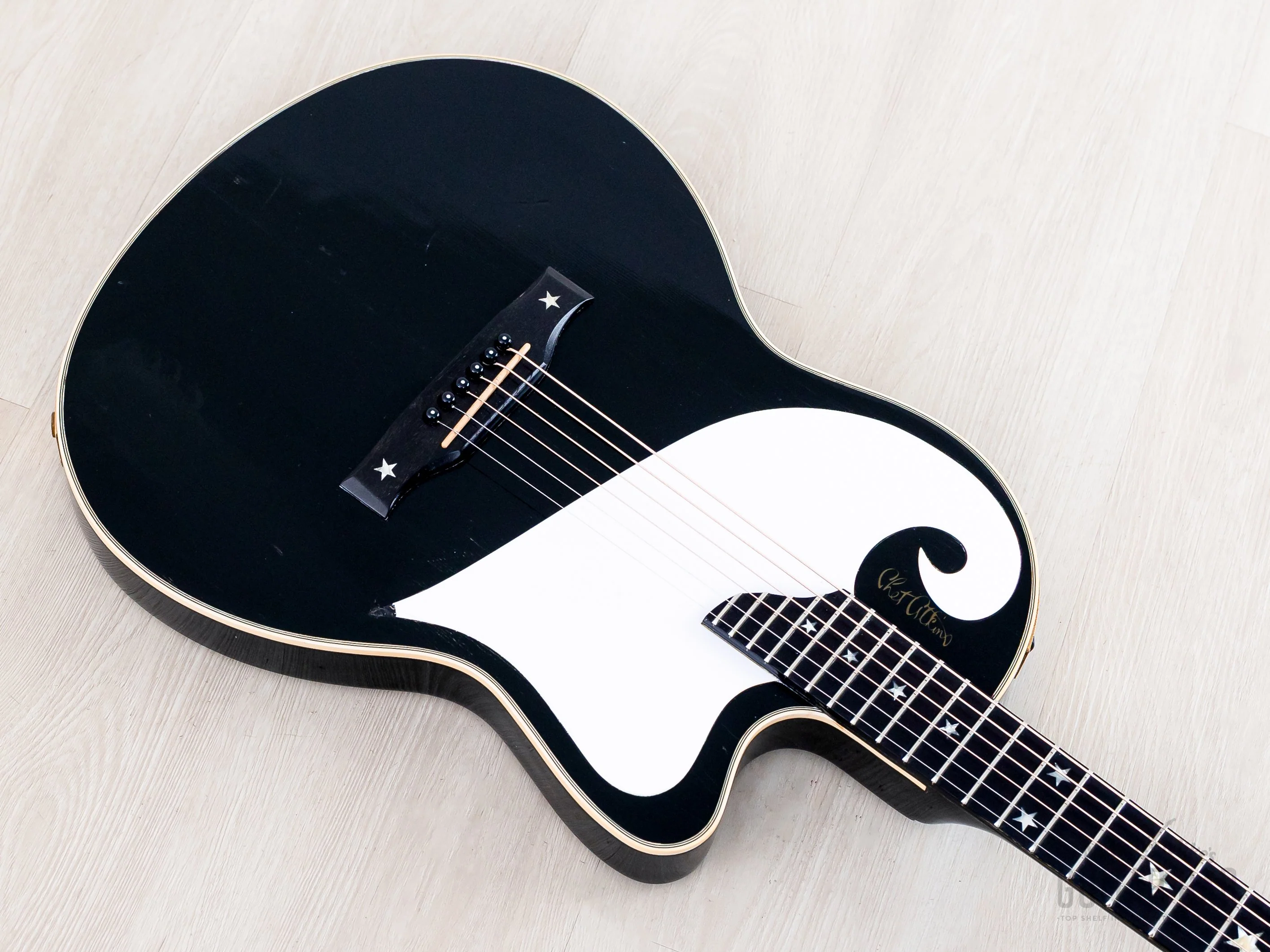 1997 Gibson Chet Atkins SST Ebony Acoustic Electric Steel String Guitar w/ Case - Image 11