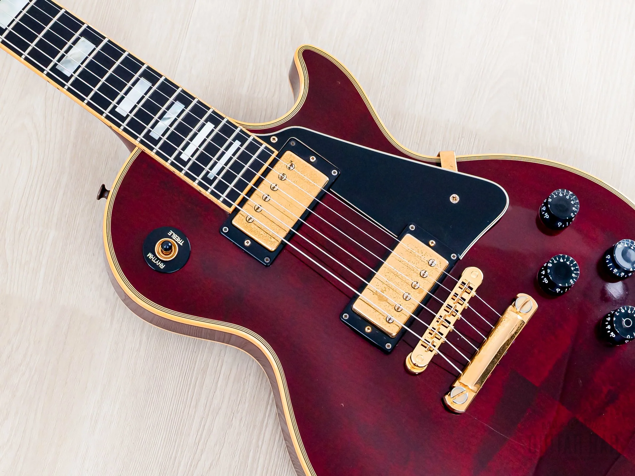 1997 Gibson Les Paul Custom Wine Red, 100% Original w/ Case - Image 7