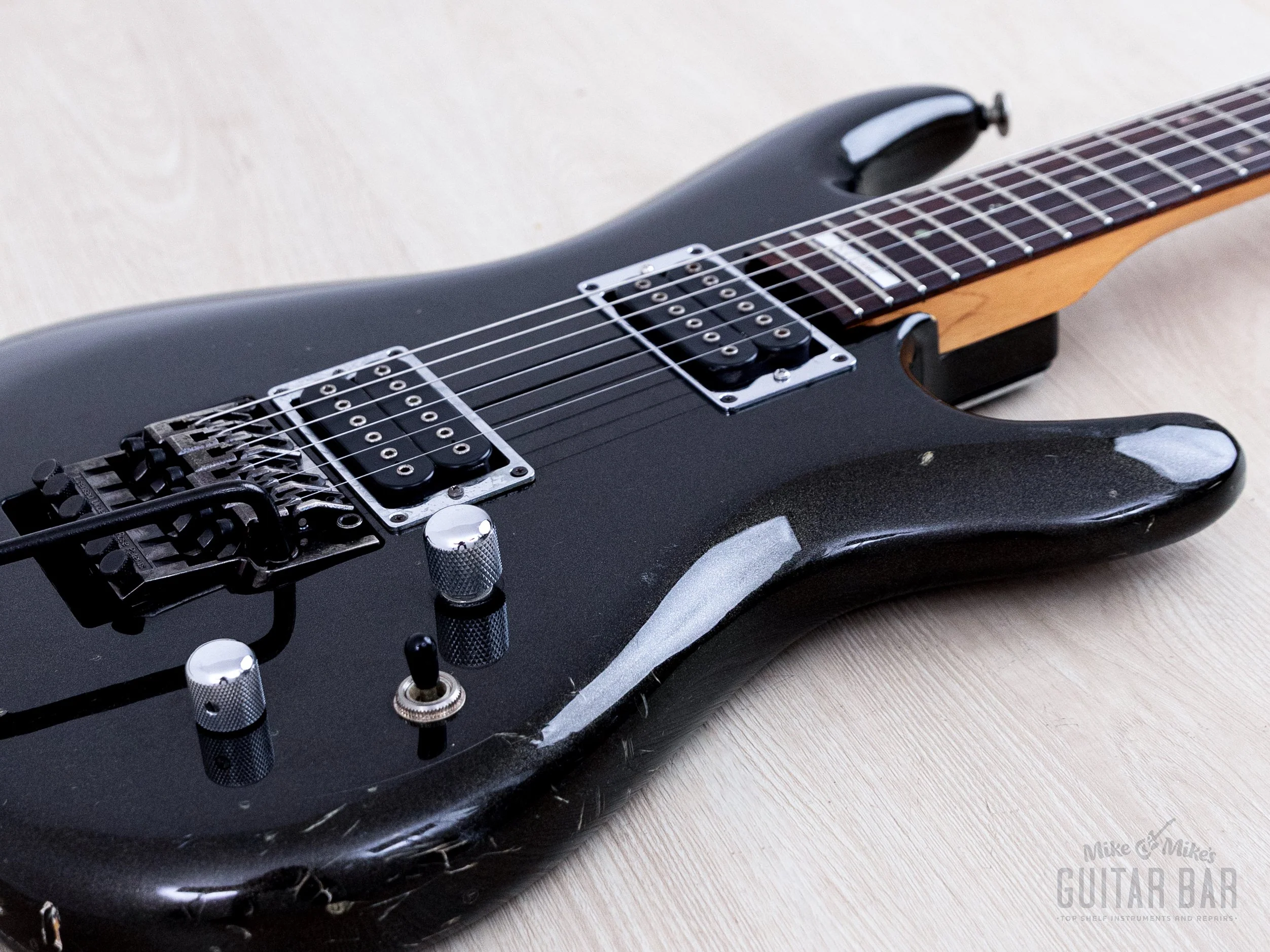 1997 Ibanez JS1000-BP Joe Satriani Signature Black Pearl HH w/ DiMarzio, Lo-Pro Edge - Image 6