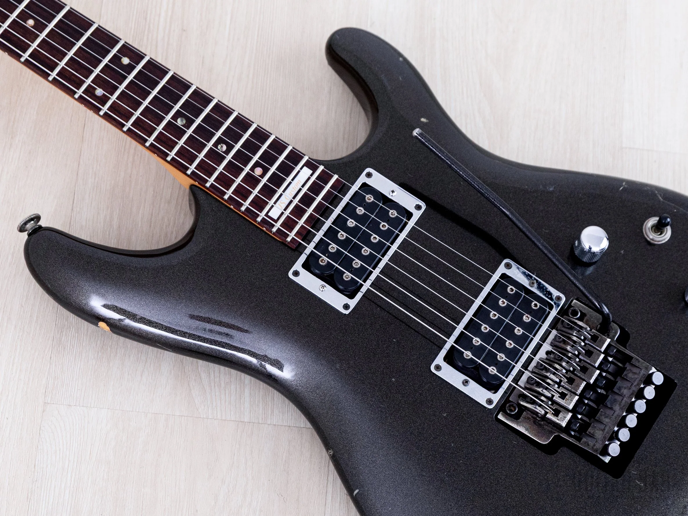1997 Ibanez JS1000-BP Joe Satriani Signature Black Pearl HH w/ DiMarzio, Lo-Pro Edge - Image 7