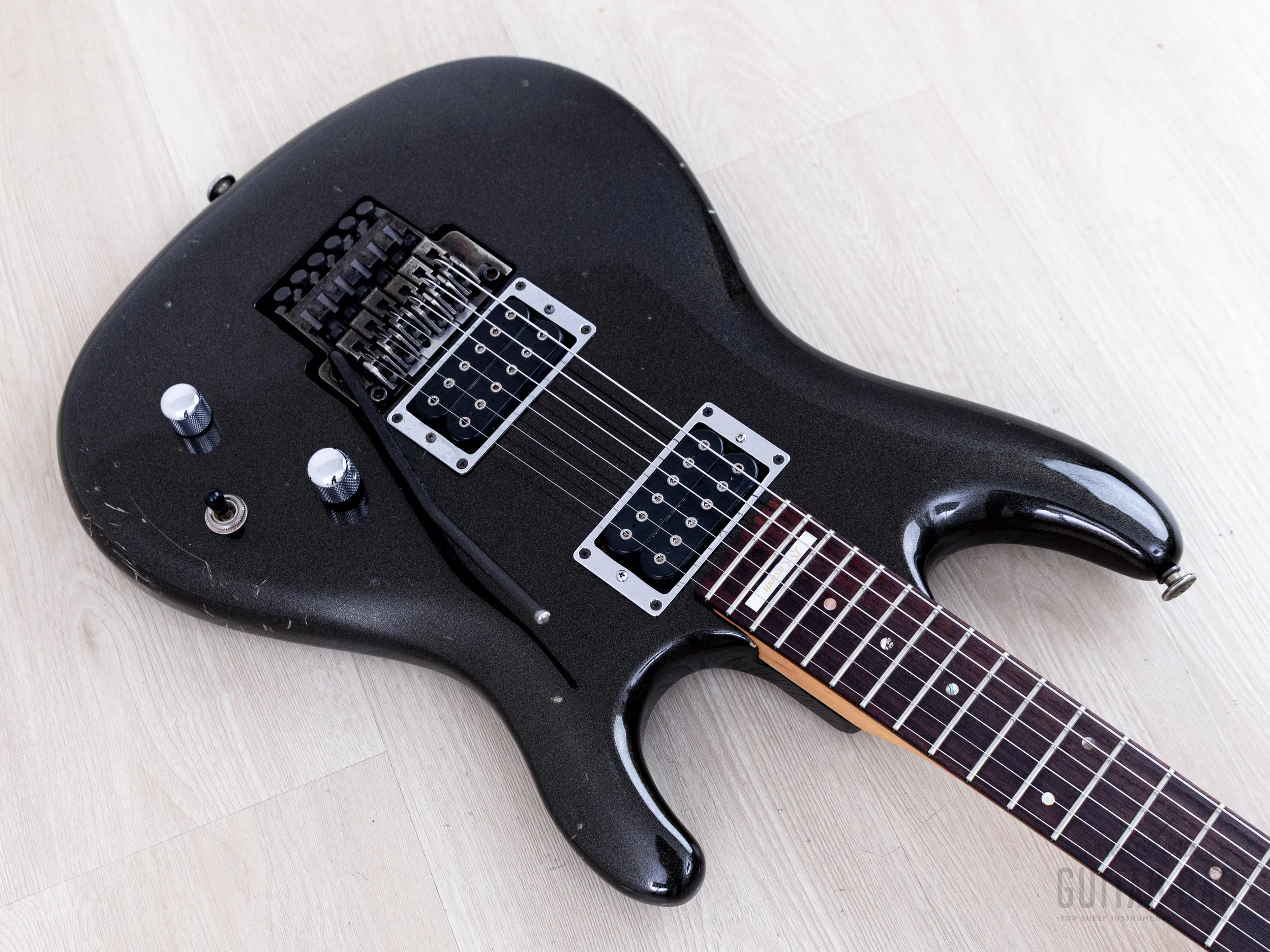 1997 Ibanez JS1000-BP Joe Satriani Signature Black Pearl HH w/ DiMarzio, Lo-Pro Edge - Image 9