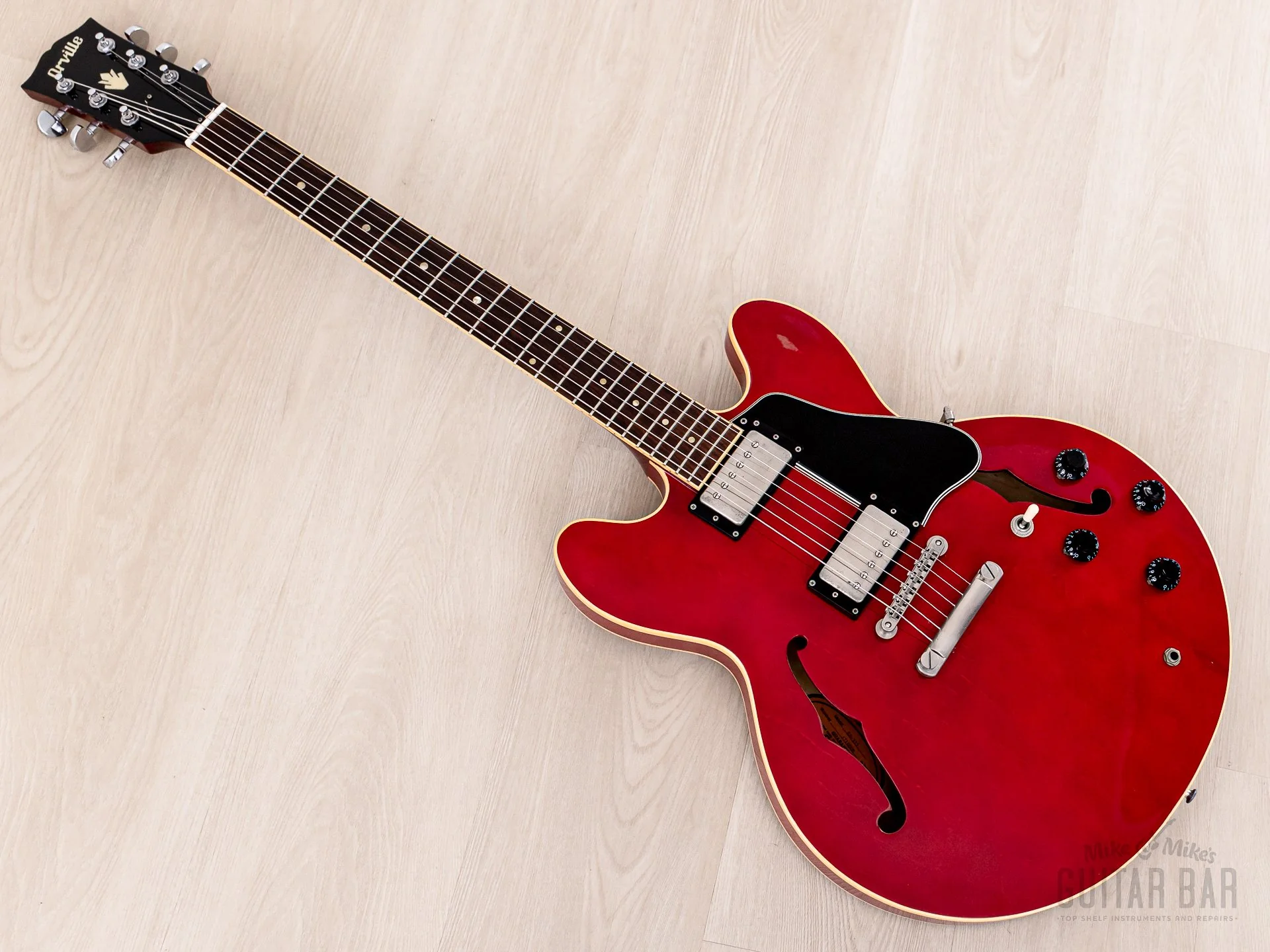 1997 Orville ES-335 Gibson-Licensed Semi-Hollow Guitar Cherry, Japan Terada - Image 12