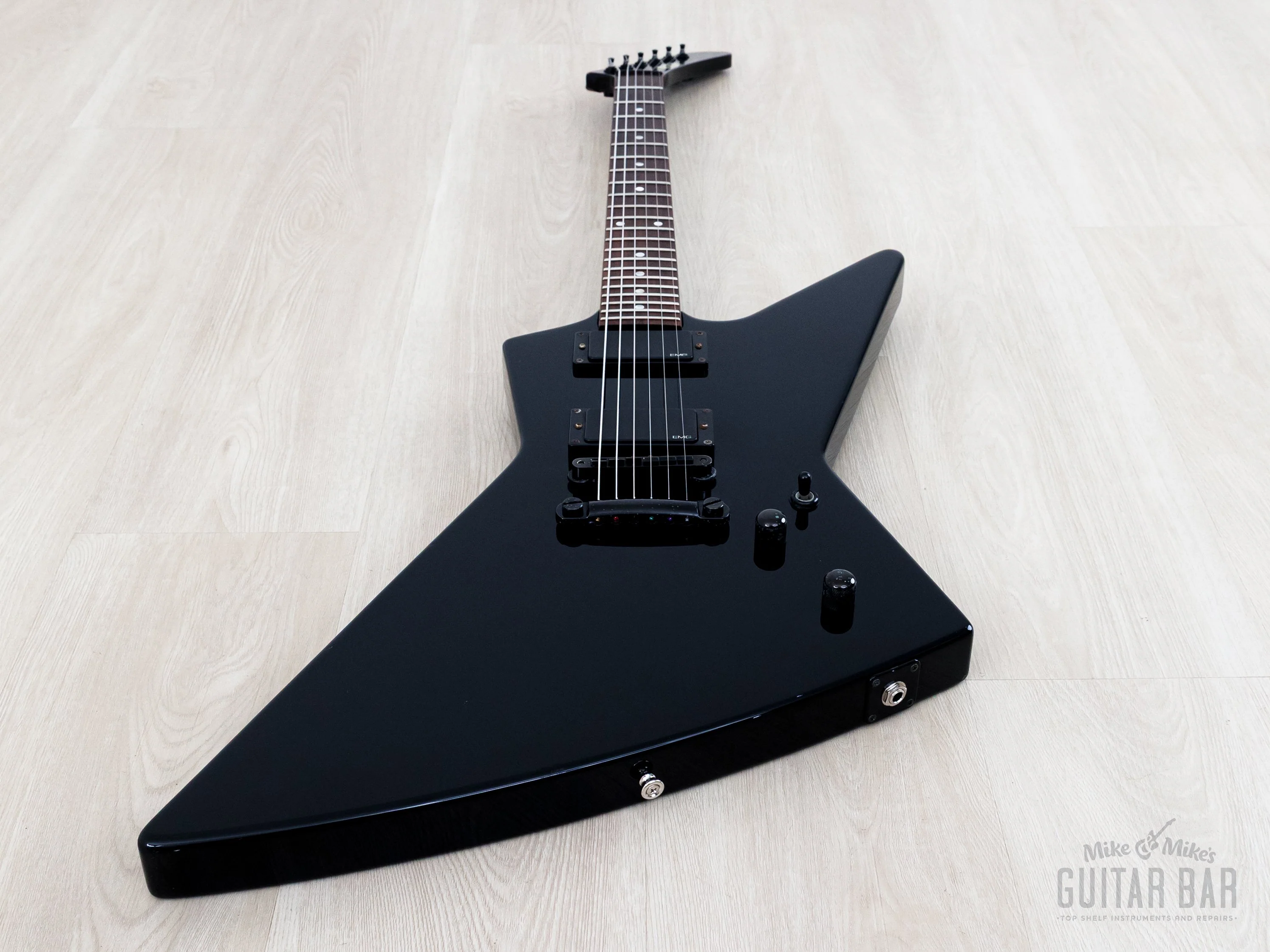 1998 ESP Custom EXP Explorer Black w/ EMG 81 w/ Case - Image 10