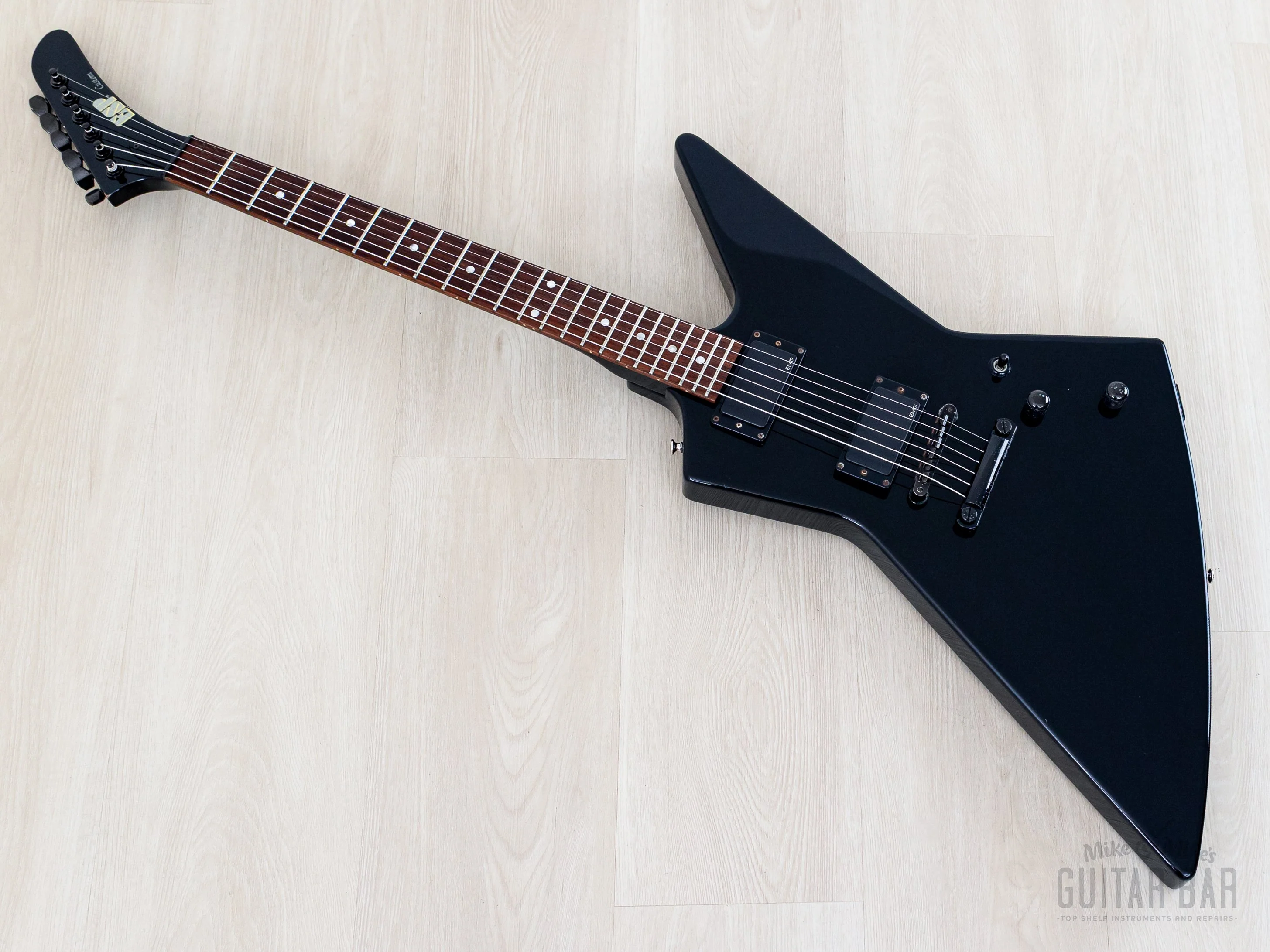 1998 ESP Custom EXP Explorer Black w/ EMG 81 w/ Case - Image 11