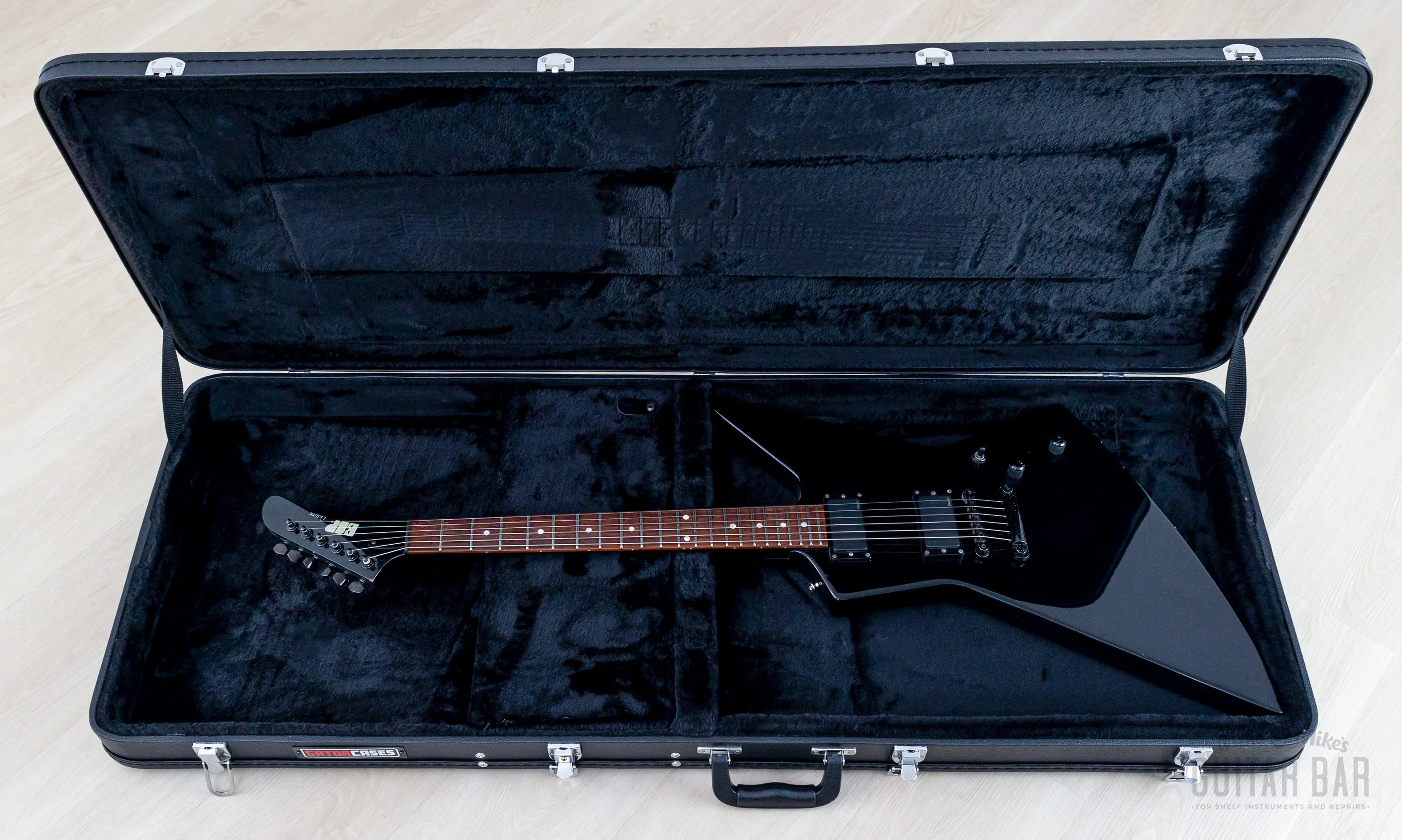1998 ESP Custom EXP Explorer Black w/ EMG 81 w/ Case - Image 18