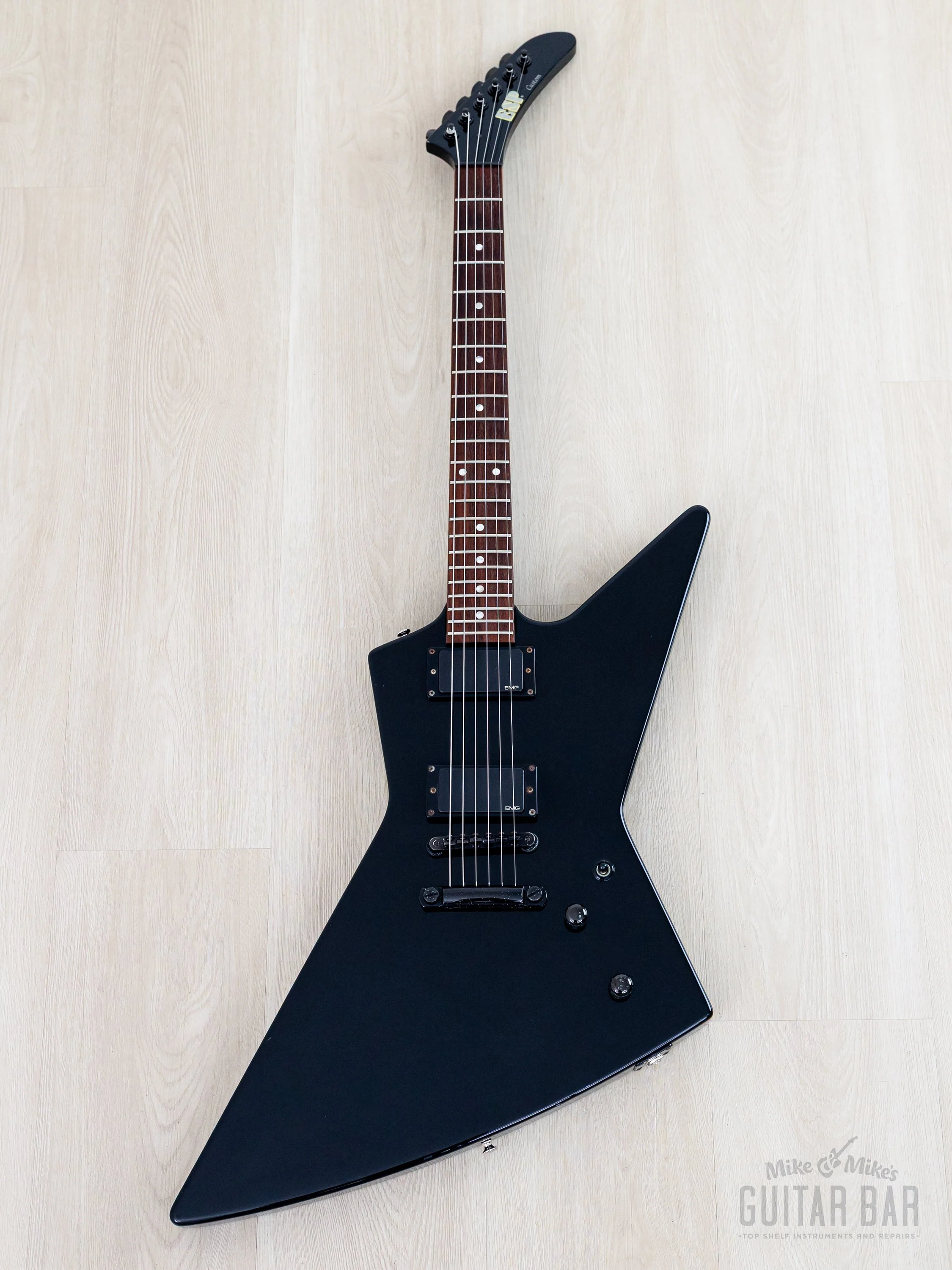 1998 ESP Custom EXP Explorer Black w/ EMG 81 w/ Case - Image 2