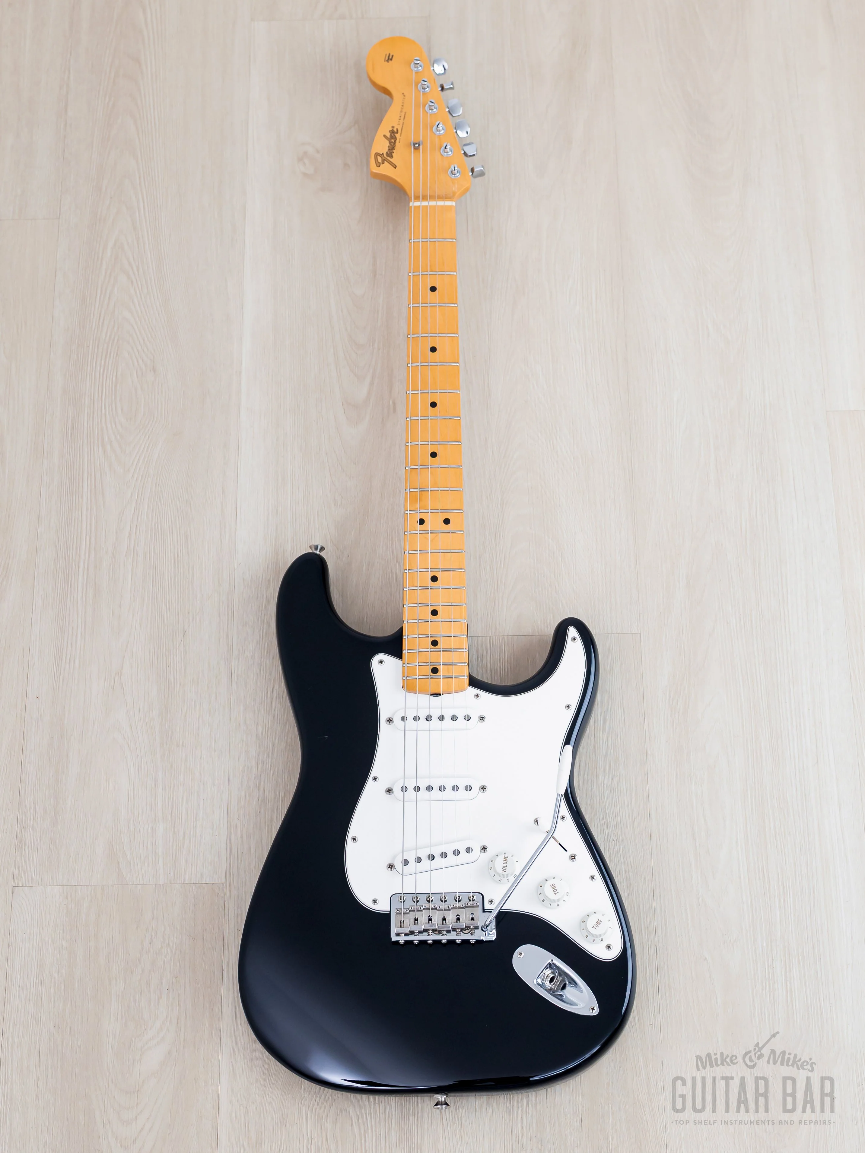 1998 Fender Jimi Hendrix Voodoo Stratocaster Black, Near-Mint w/ Case & Hangtags - Image 2