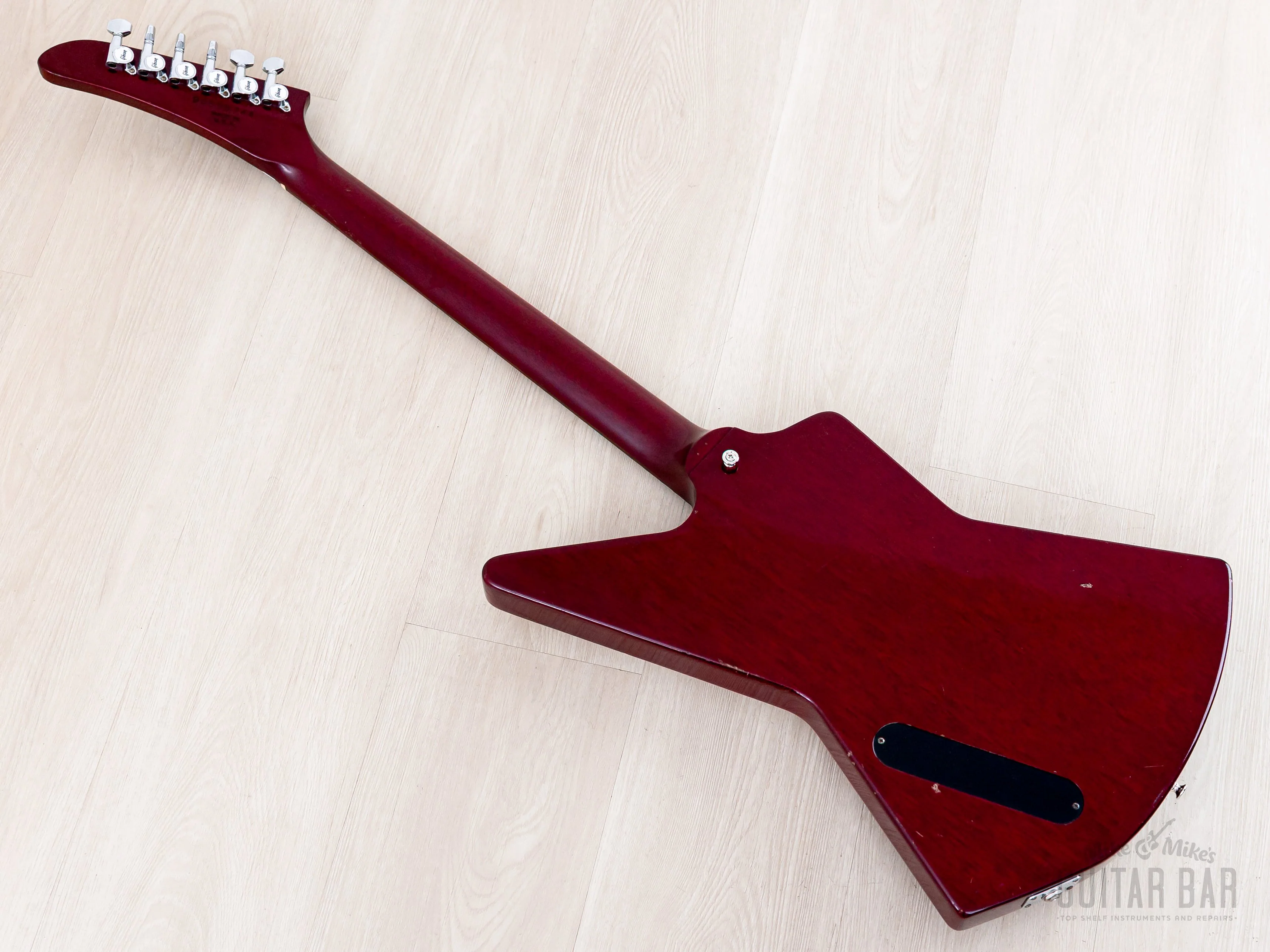1998 Gibson Explorer '76 Vintage Reissue Clapton Cut Mod Wine Red w/ Case - Image 12