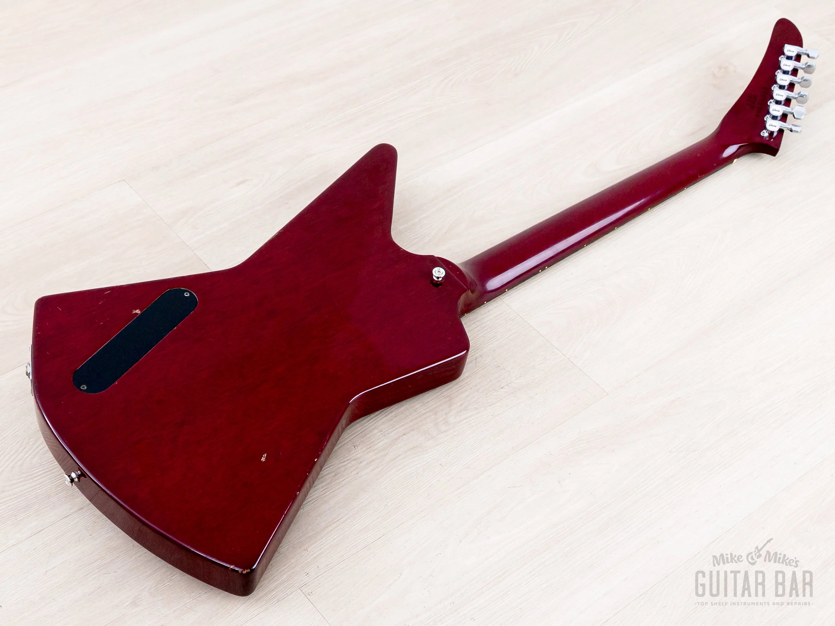 1998 Gibson Explorer '76 Vintage Reissue Clapton Cut Mod Wine Red w/ Case - Image 13