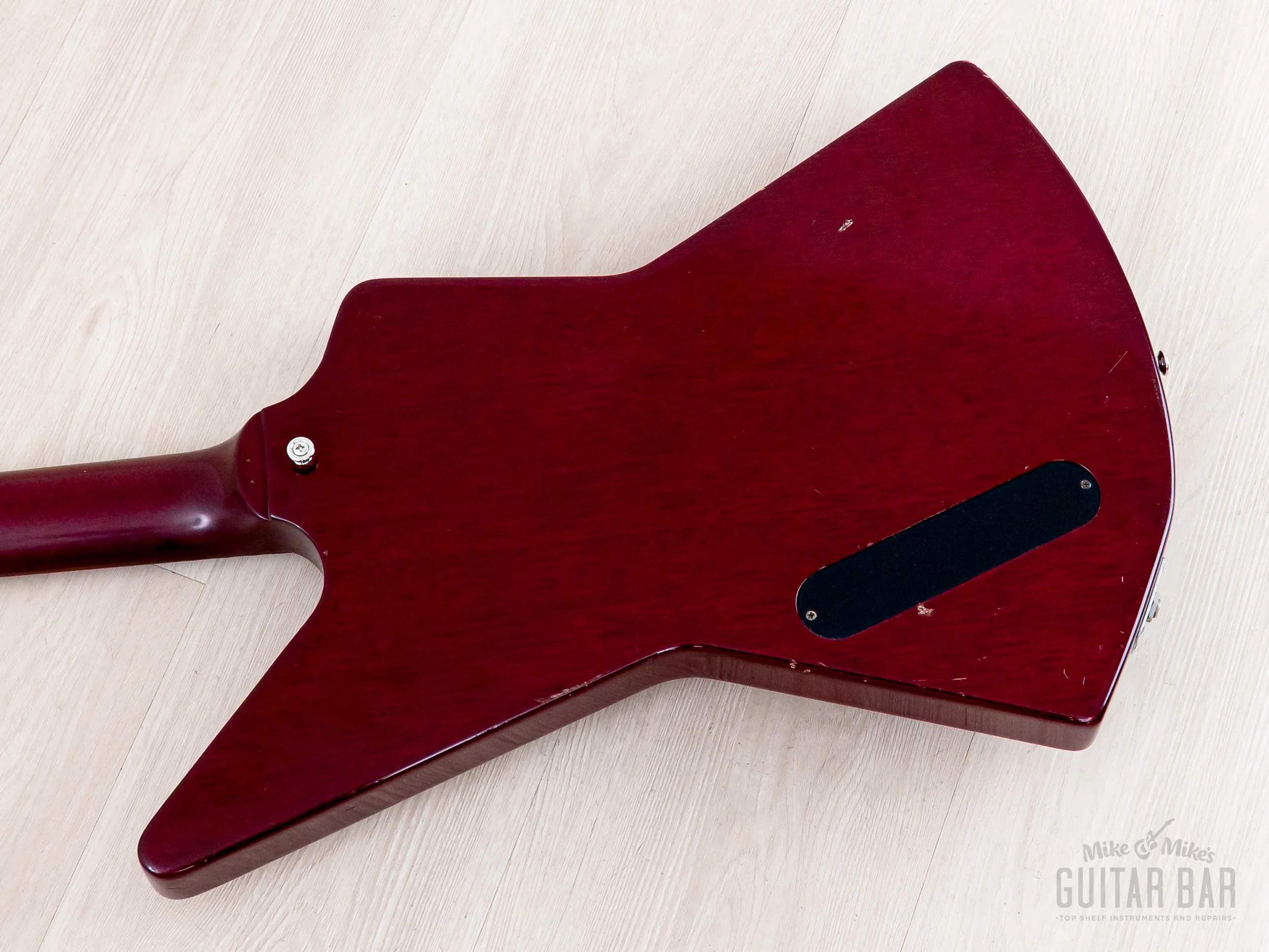 1998 Gibson Explorer '76 Vintage Reissue Clapton Cut Mod Wine Red w/ Case - Image 14