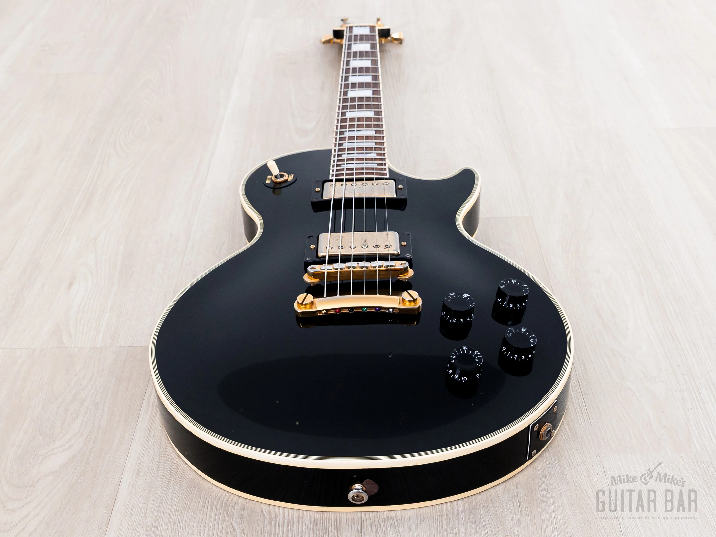 1998 Orville Les Paul Custom LPC-75 Black Beauty Gibson-Licensed, Japan Fujigen - Image 10