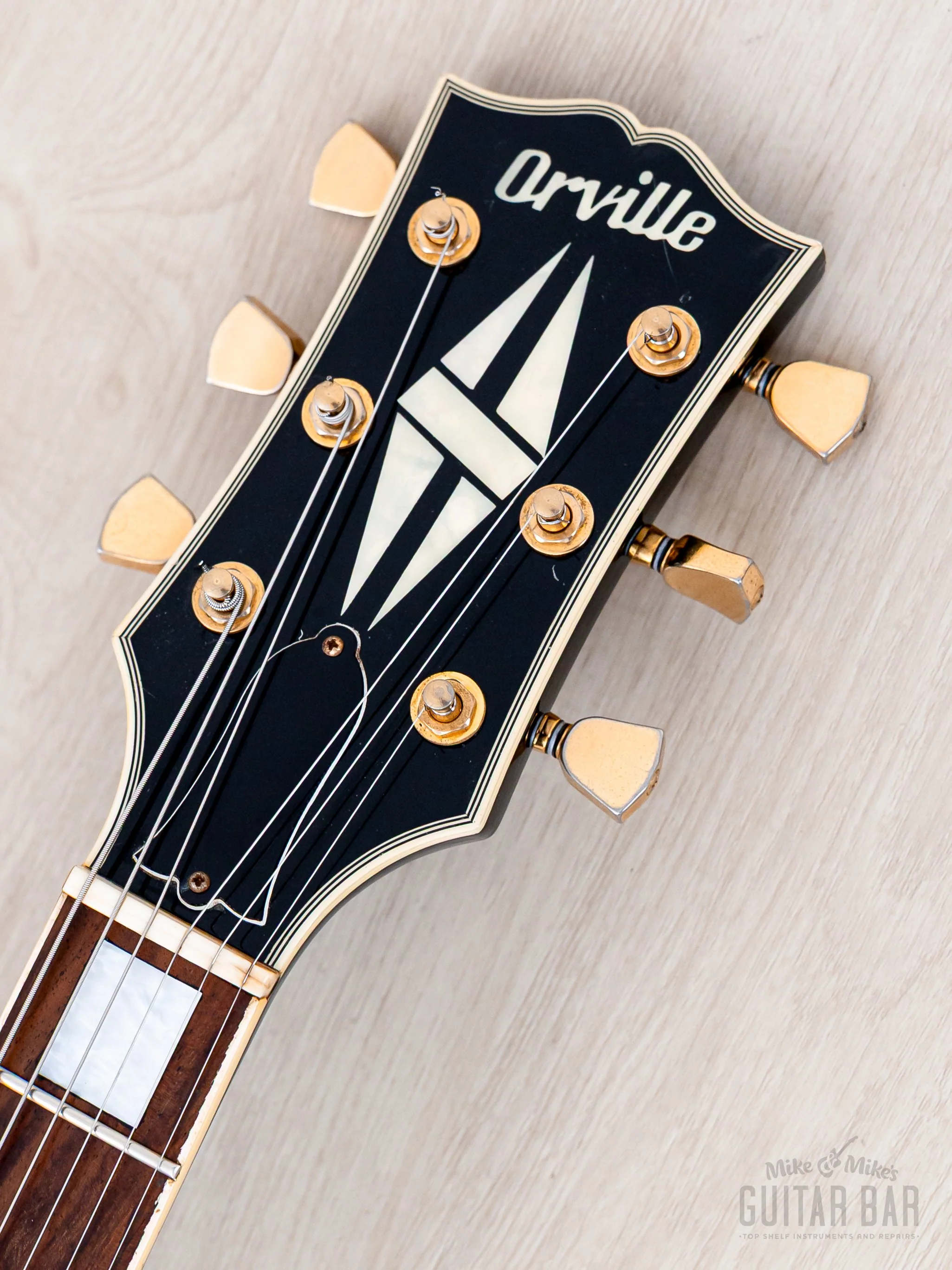 1998 Orville Les Paul Custom LPC-75 Black Beauty Gibson-Licensed, Japan Fujigen - Image 4