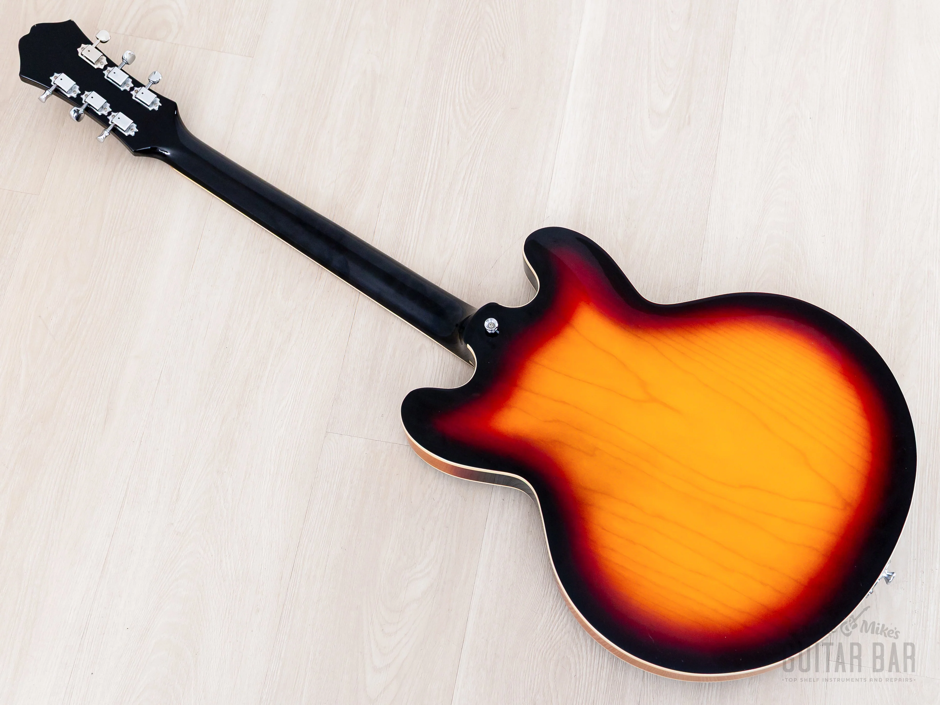 1999 Epiphone Casino Sunburst w/ 1 11/16" Nut & Case, Peerless - Image 13