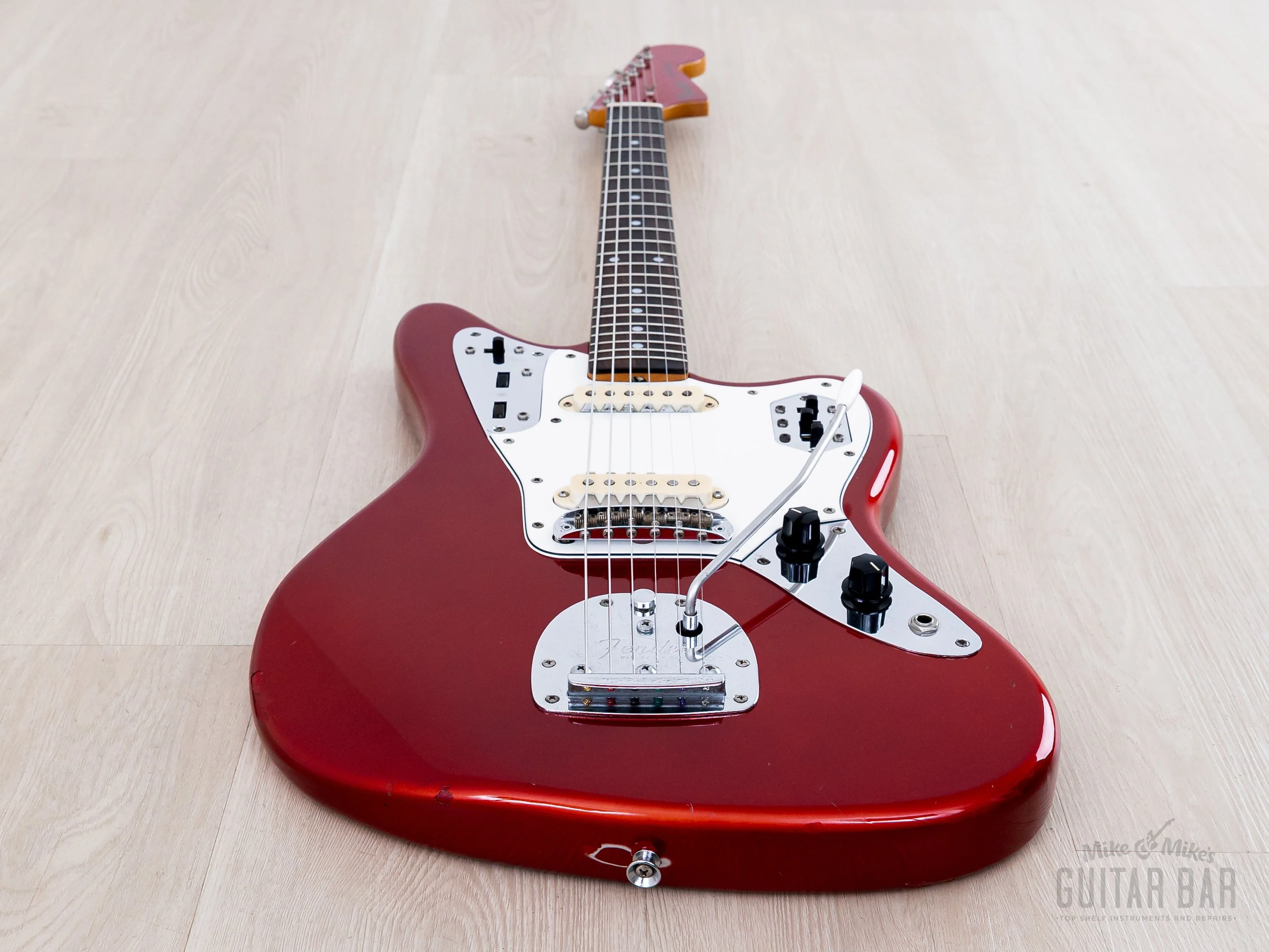 1999 Fender Jaguar '62 Vintage Reissue JG66-85 Candy Apple Red + Headstock, Japan CIJ - Image 10