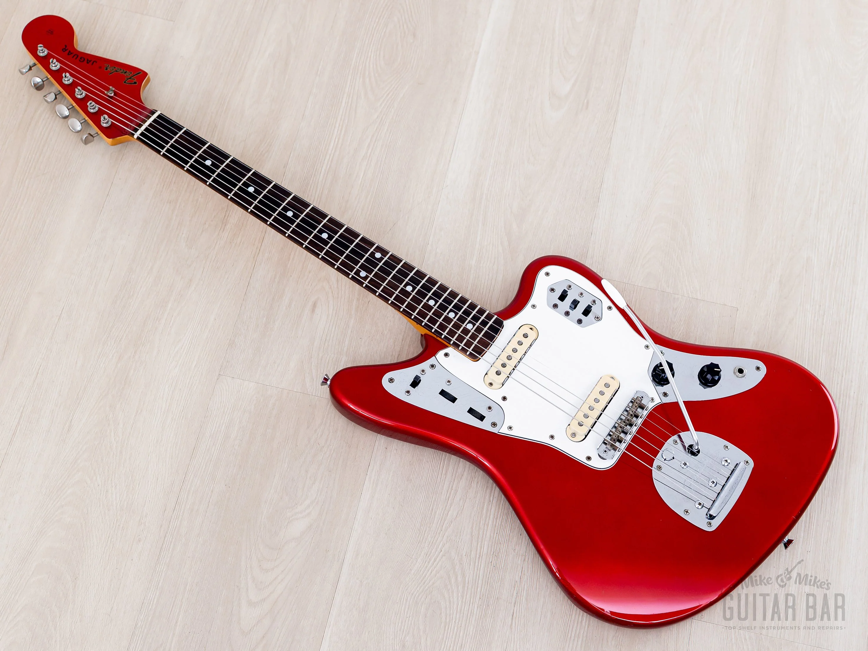 1999 Fender Jaguar '62 Vintage Reissue JG66-85 Candy Apple Red + Headstock, Japan CIJ - Image 11