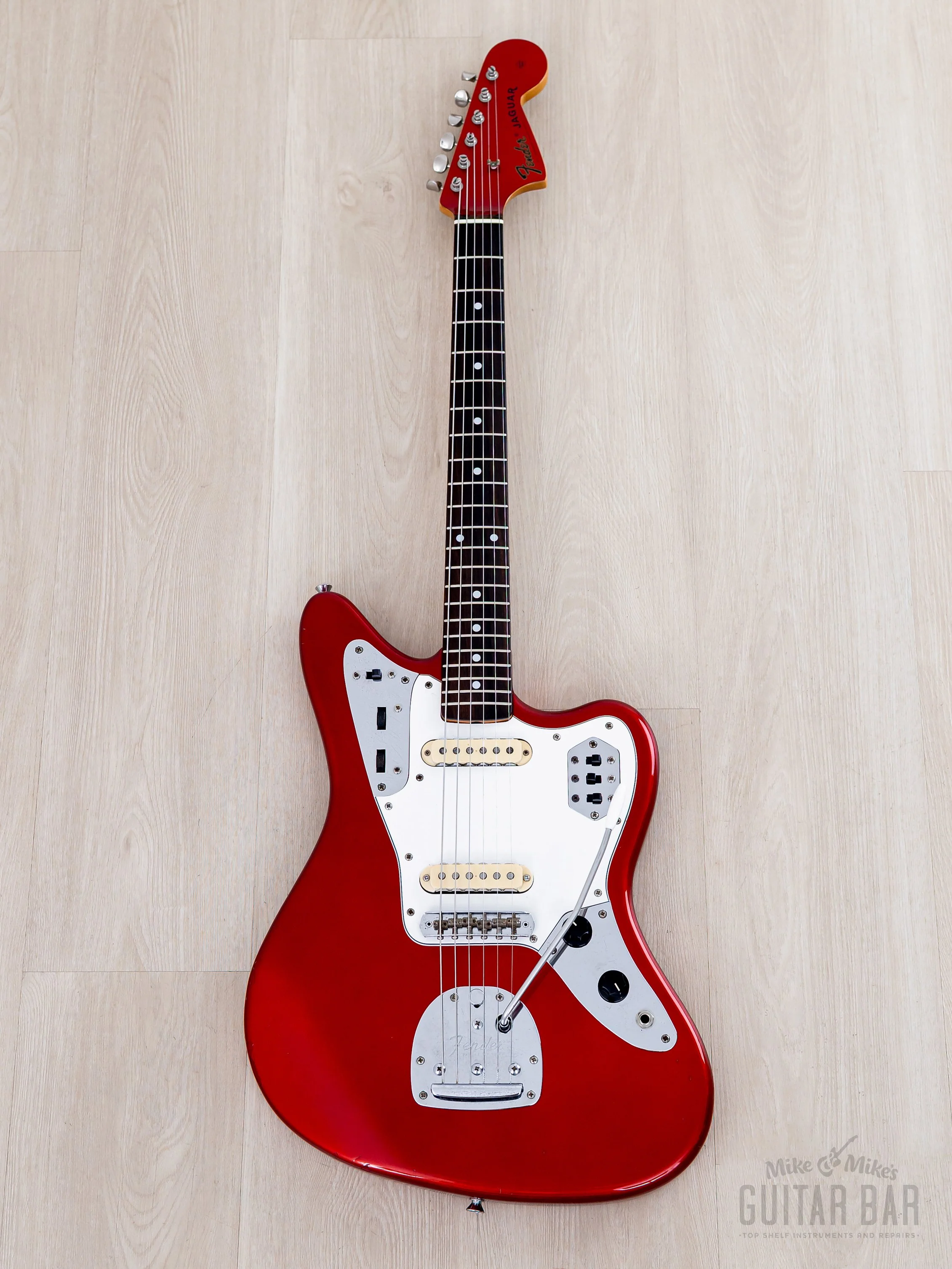 1999 Fender Jaguar '62 Vintage Reissue JG66-85 Candy Apple Red + Headstock, Japan CIJ - Image 2