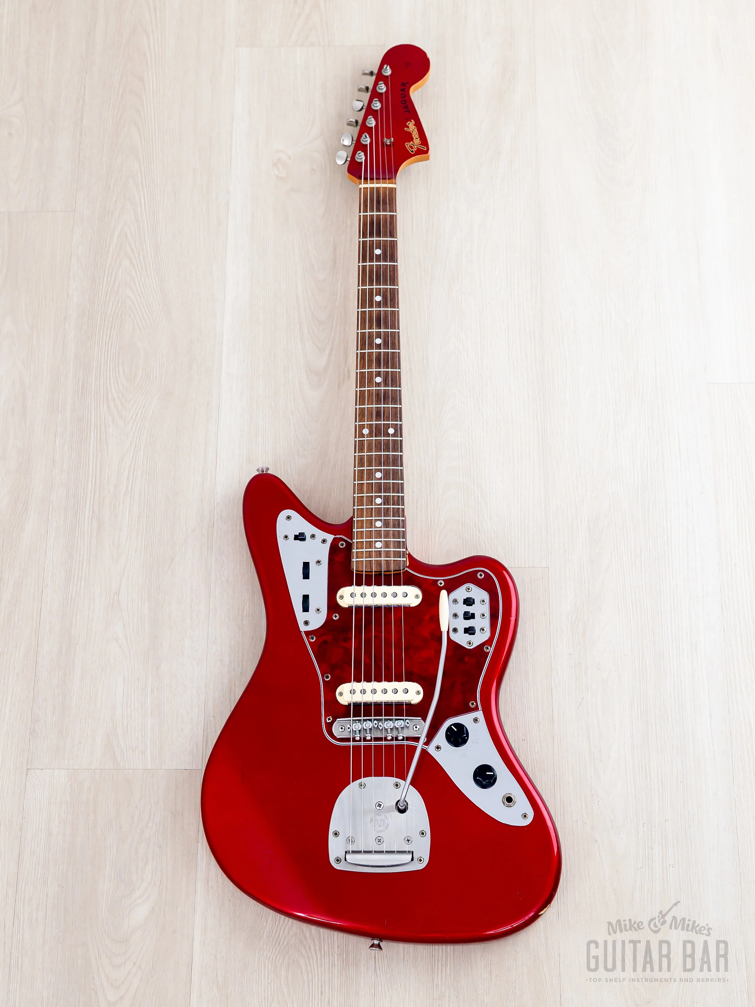 1999 Fender Jaguar '62 Vintage Reissue JG66-85 Candy Apple Red w/ Mastery Bridge + Vibrato & Lollar Pickups, Japan CIJ - Image 2