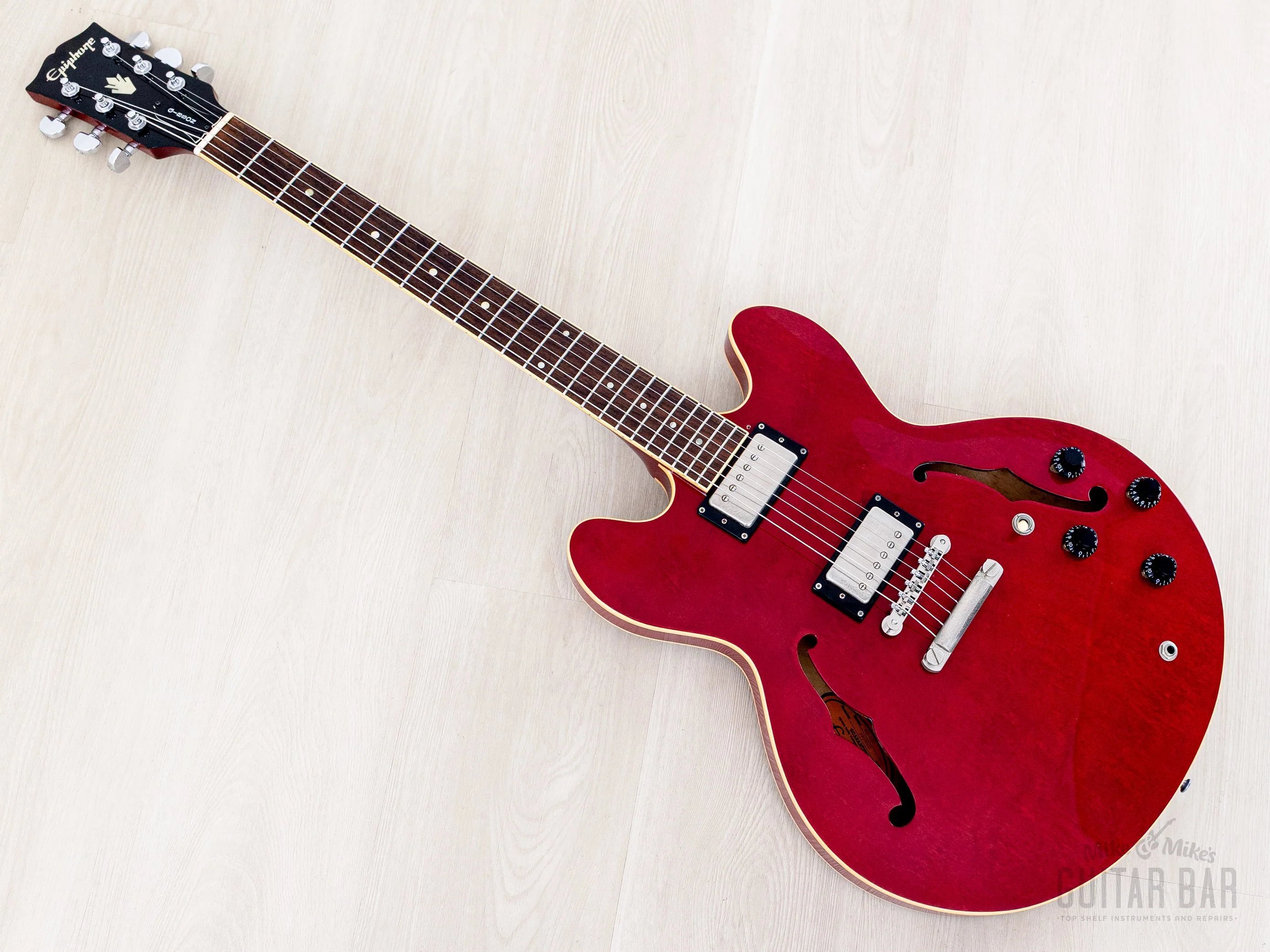 2000 Epiphone by Gibson ES-335 Dot Semi Hollow Guiar Cherry, Pre-Elitist Japan Terada - Image 12