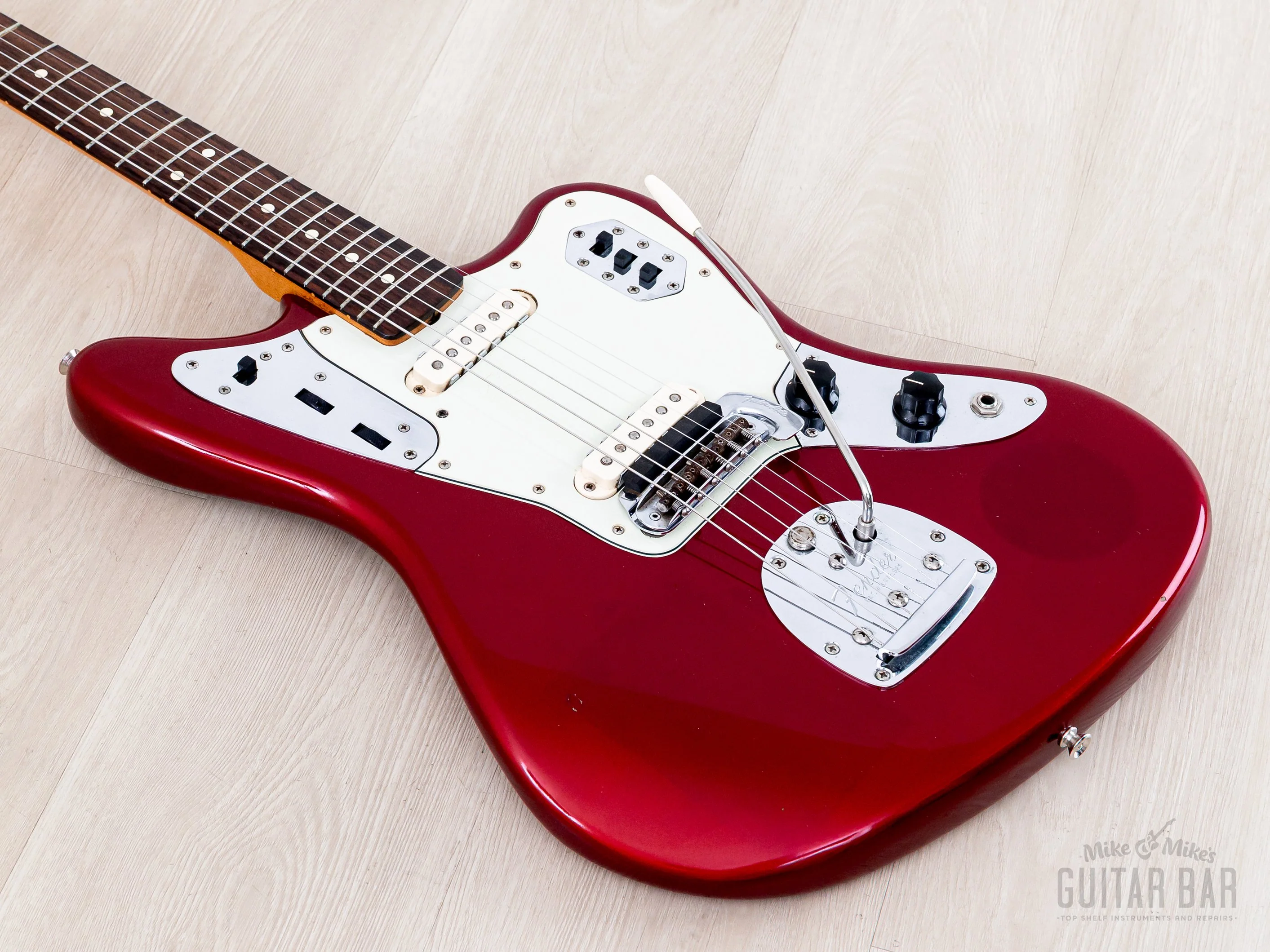 2000 Fender American Vintage '62 Jaguar Yamano, Candy Apple Red w/ Matching Headstock, Case & Tags - Image 10