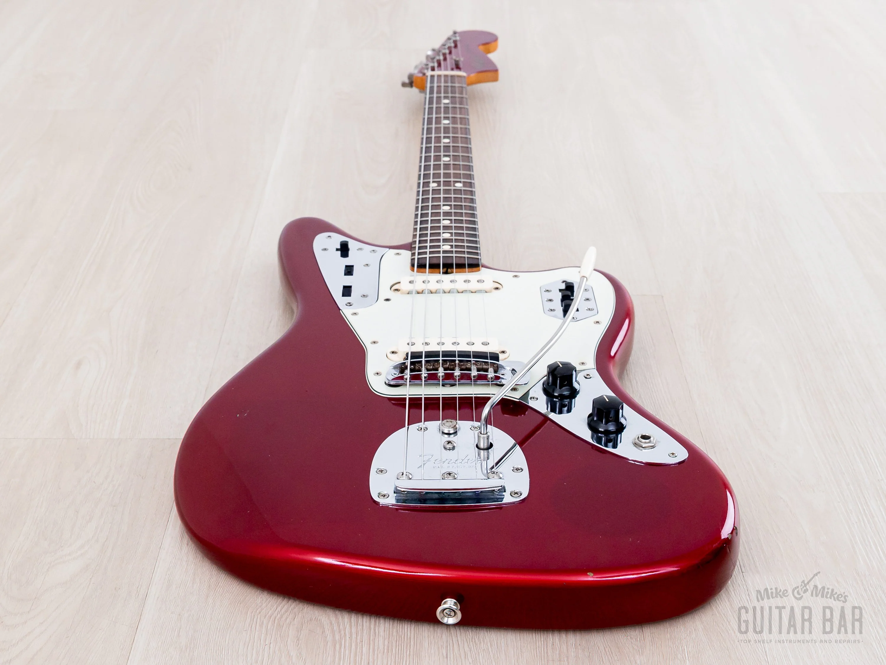 2000 Fender American Vintage '62 Jaguar Yamano, Candy Apple Red w/ Matching Headstock, Case & Tags - Image 11